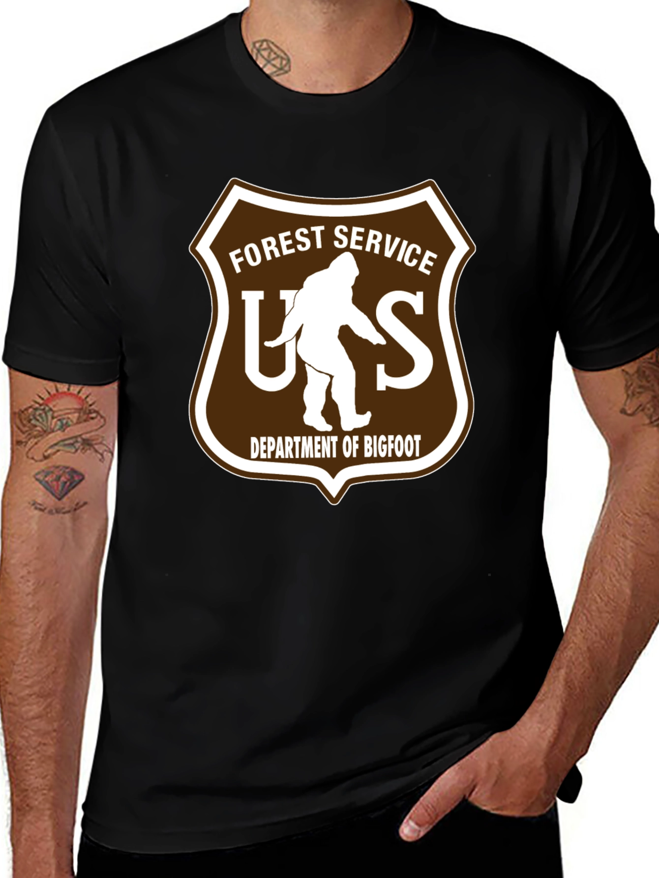 Forest Service Bigfoot T-Shirt - Novelty Tee