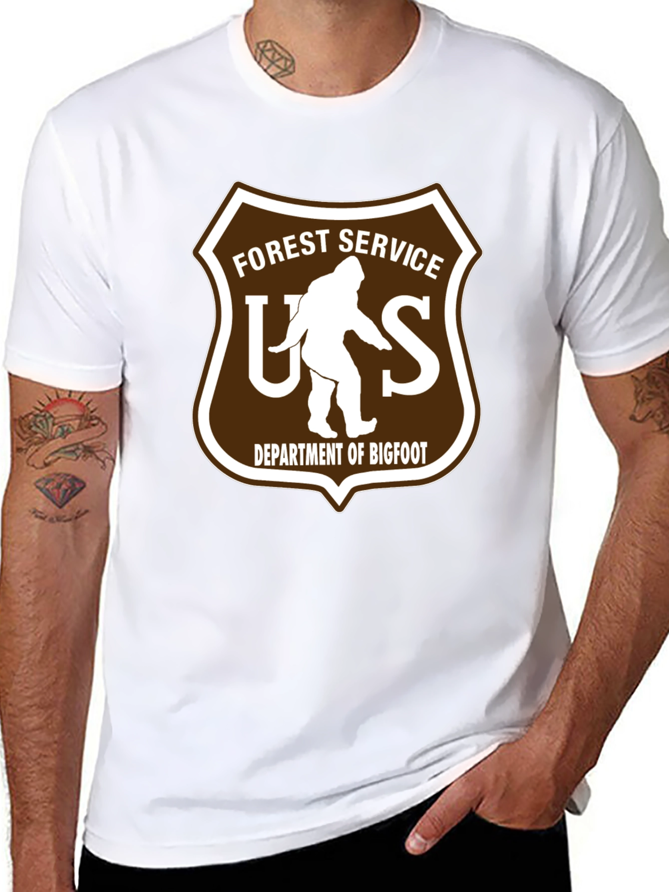 Forest Service Bigfoot T-Shirt - Novelty Tee