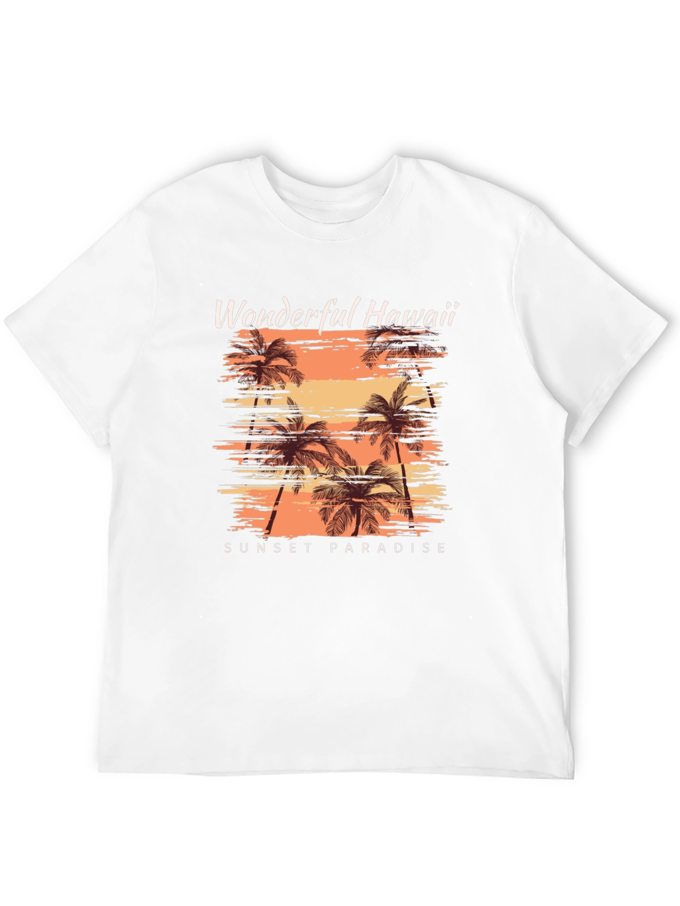 Wonderful Hawaii Sunset Paradise Graphic Tee