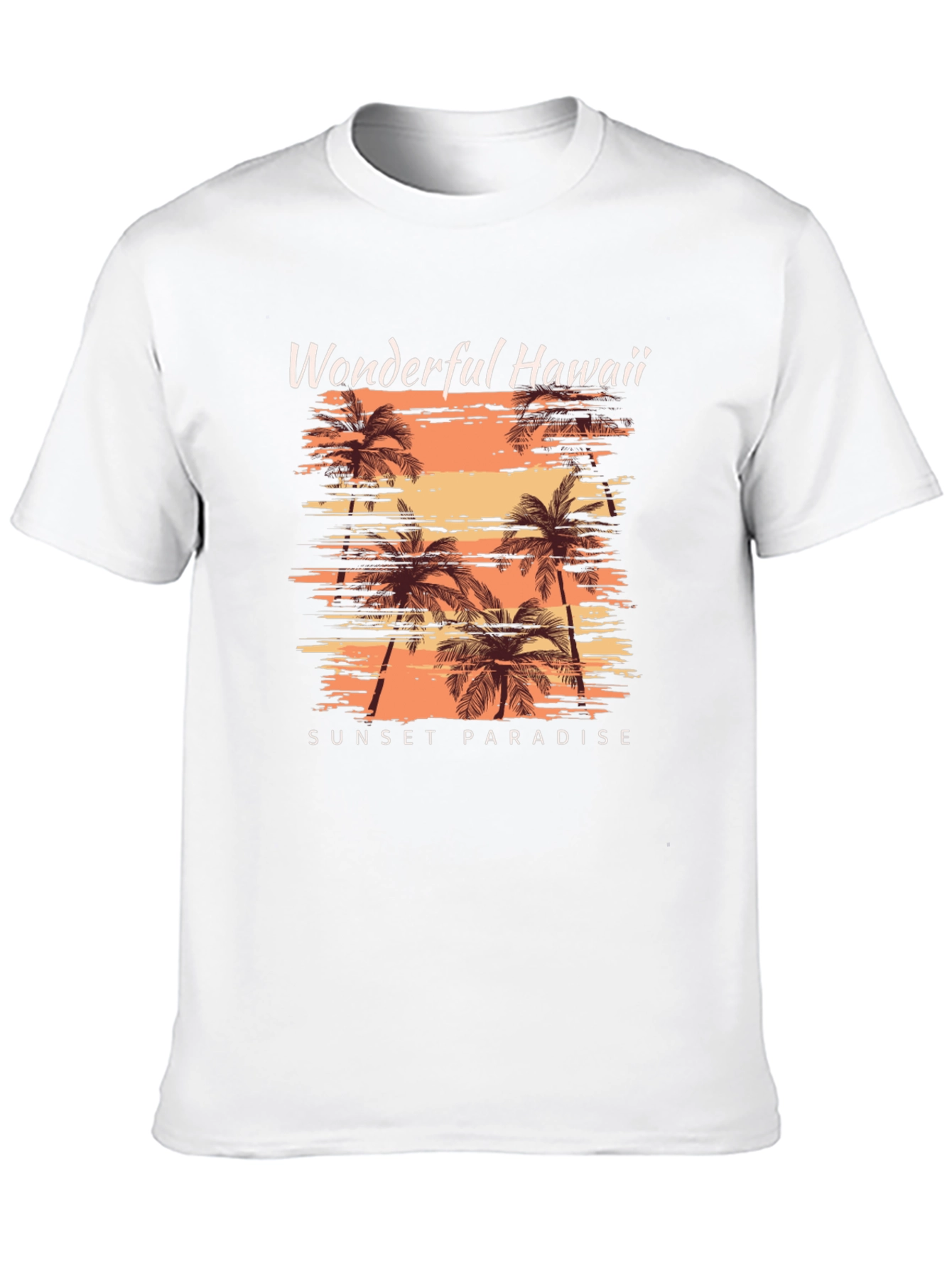 Wonderful Hawaii Sunset Paradise Graphic Tee
