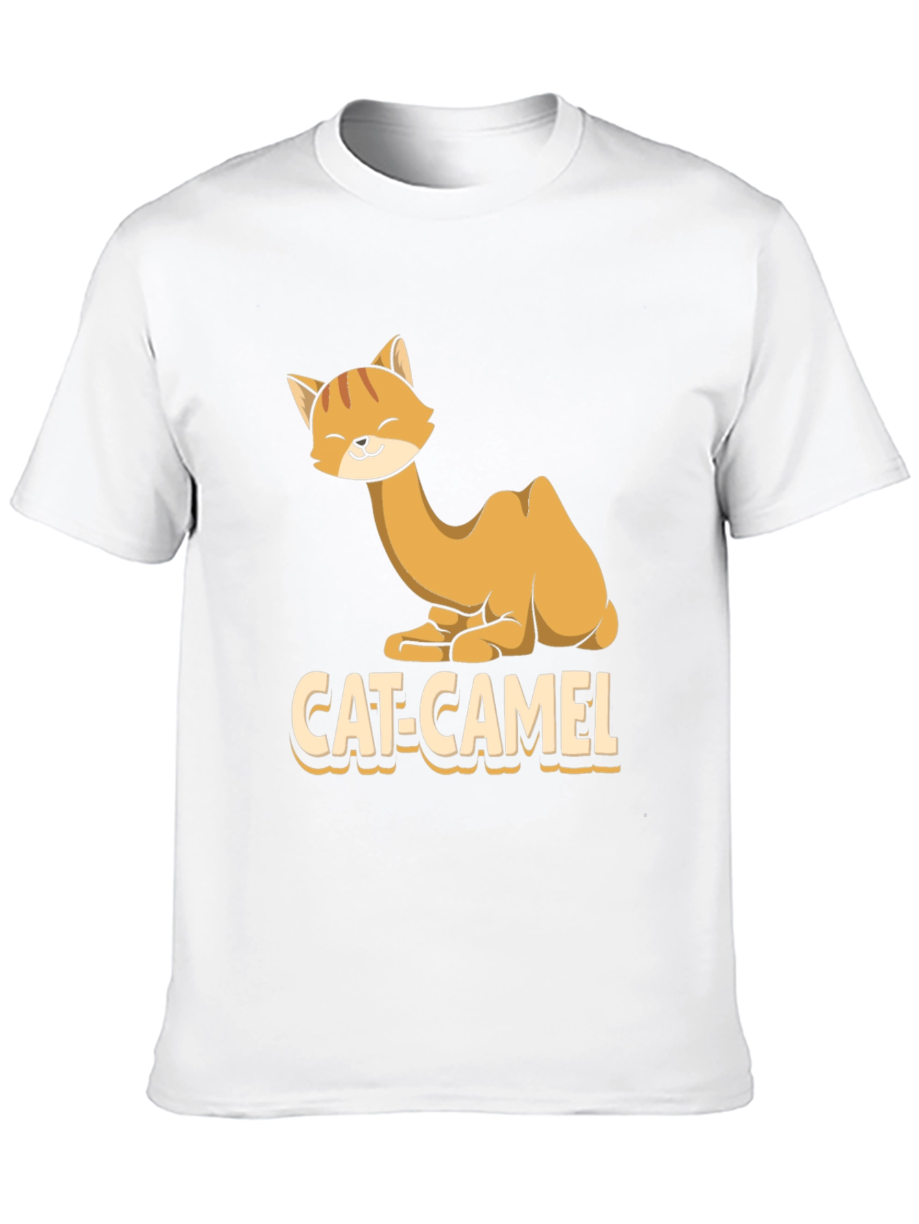 Cat-Camel Graphic T-Shirt - Humorous Animal Tee
