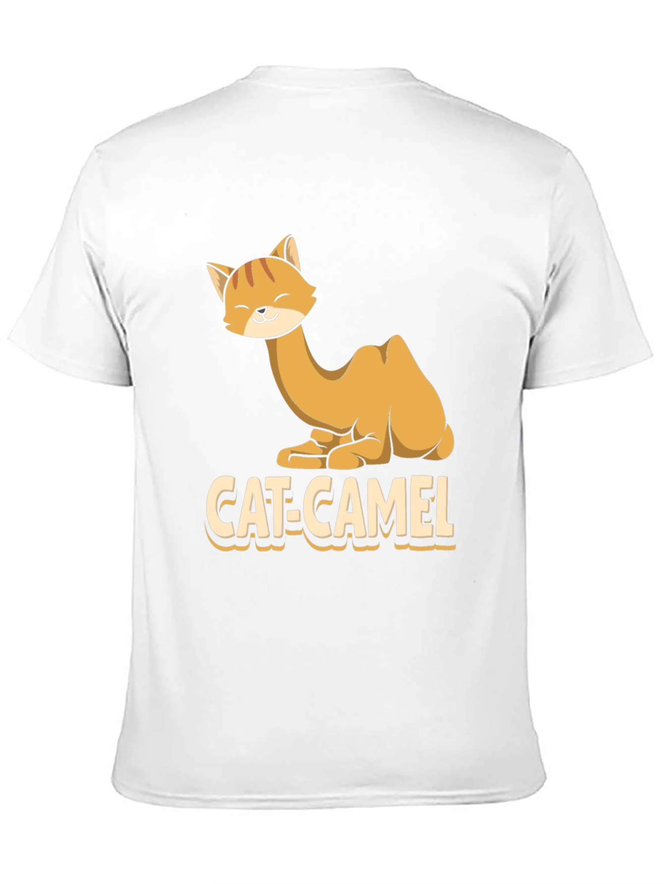 Cat-Camel Graphic T-Shirt - Humorous Animal Tee