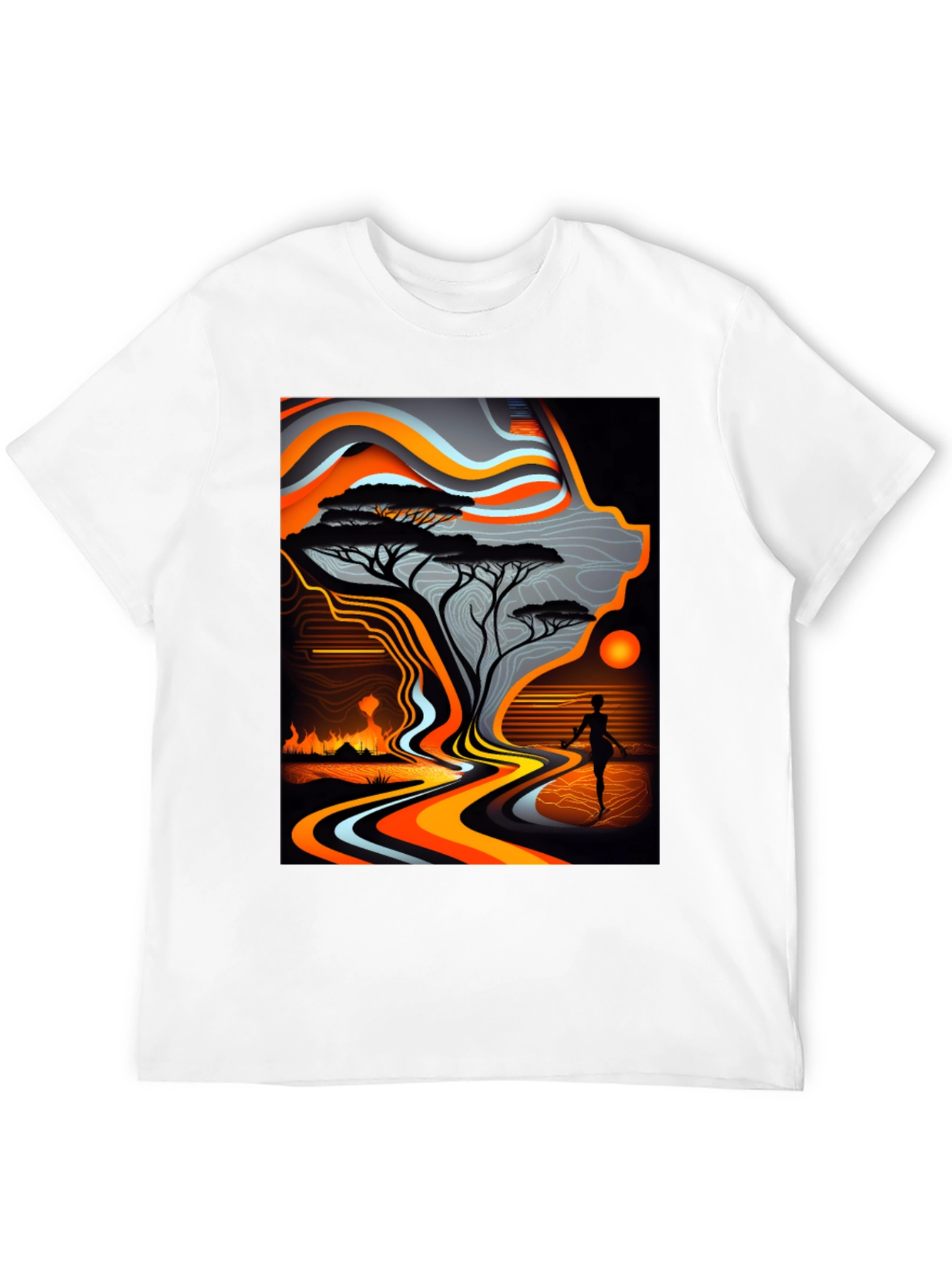 Abstract Landscape Graphic Tee