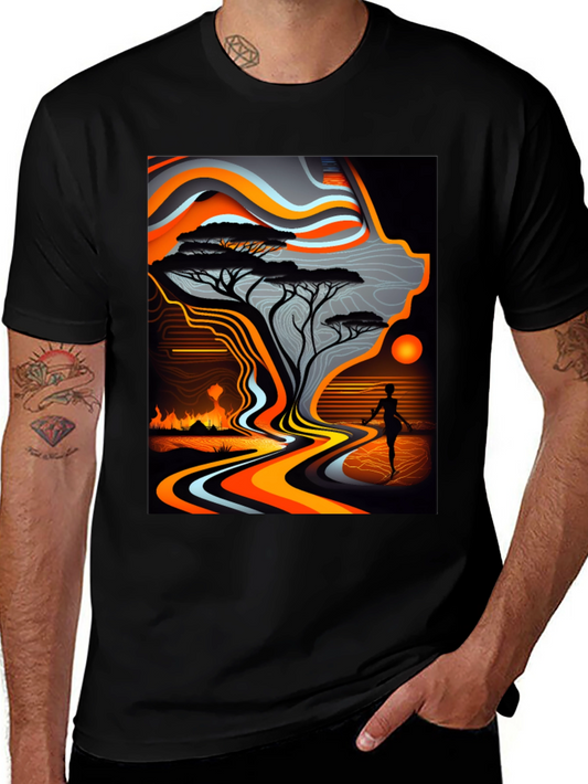 Abstract Landscape Graphic Tee