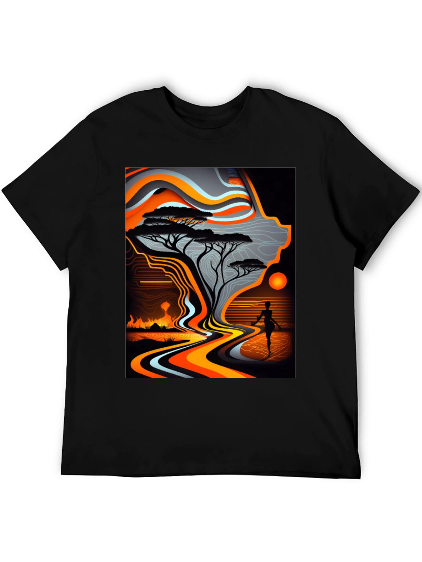 Abstract Landscape Graphic Tee
