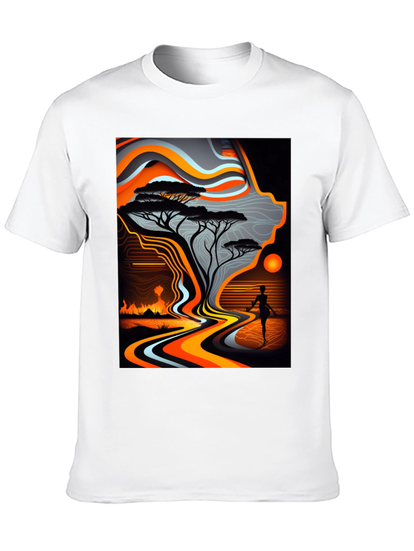 Abstract Landscape Graphic Tee