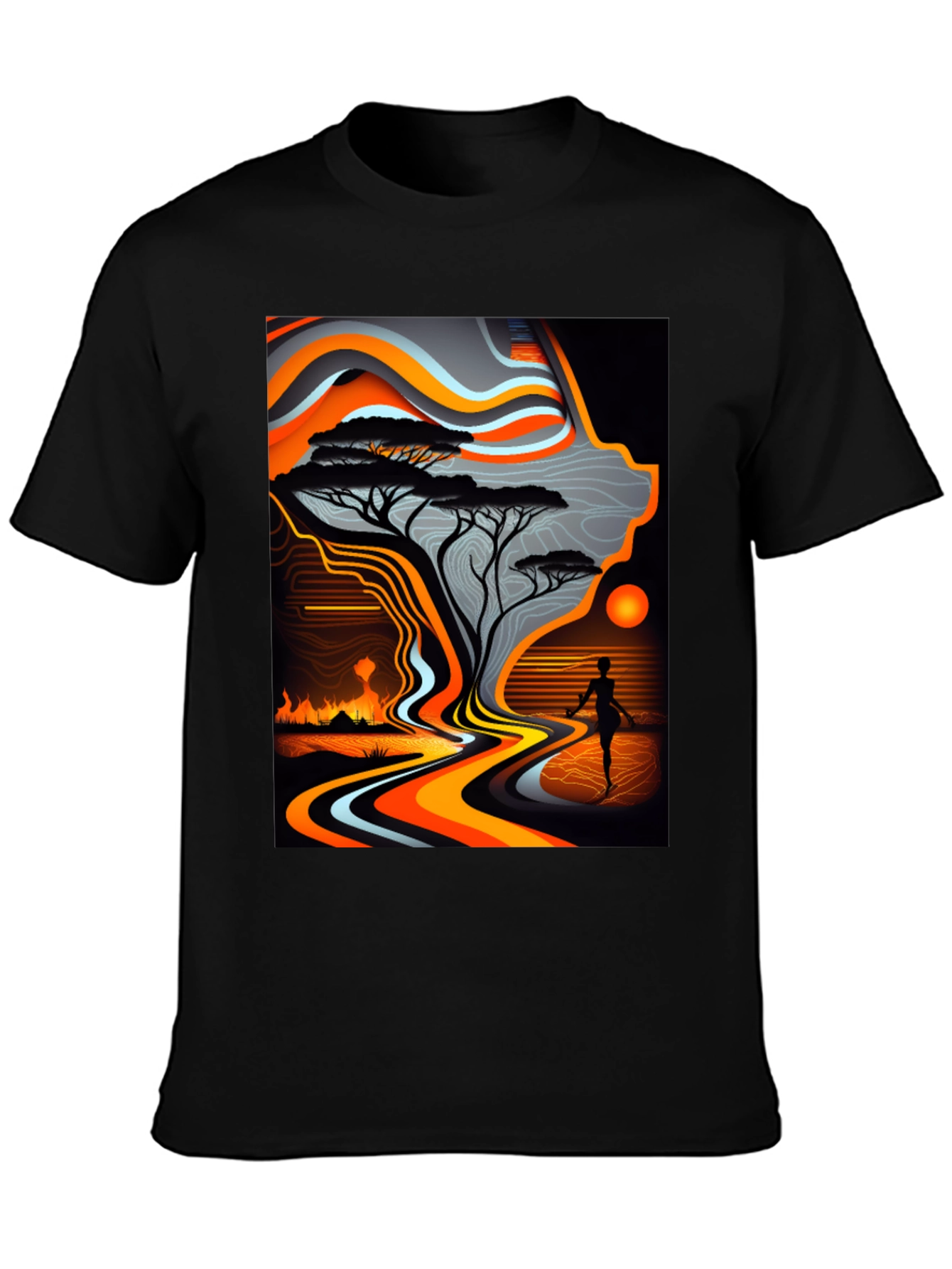 Abstract Landscape Graphic Tee