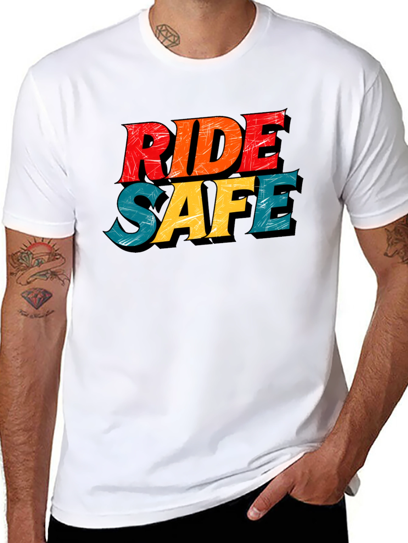 Ride Safe Graphic Tee - Black