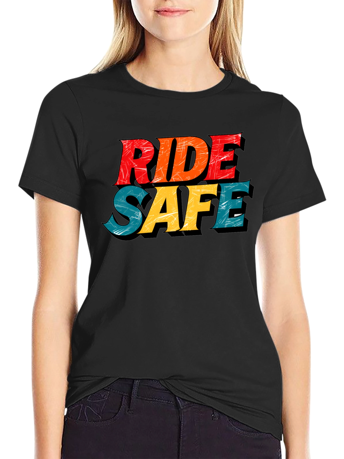 Ride Safe Graphic Tee - Black