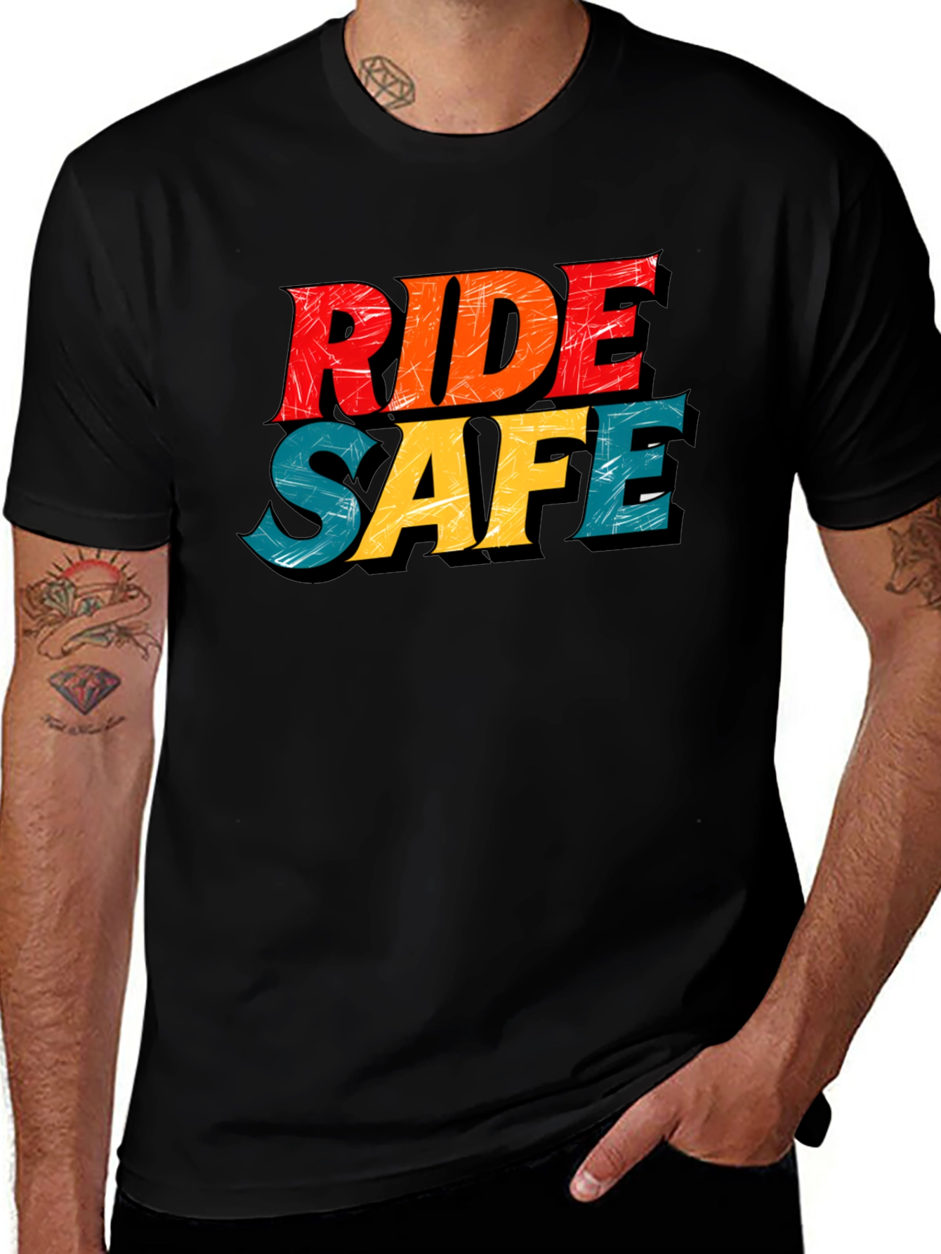 Ride Safe Graphic Tee - Black
