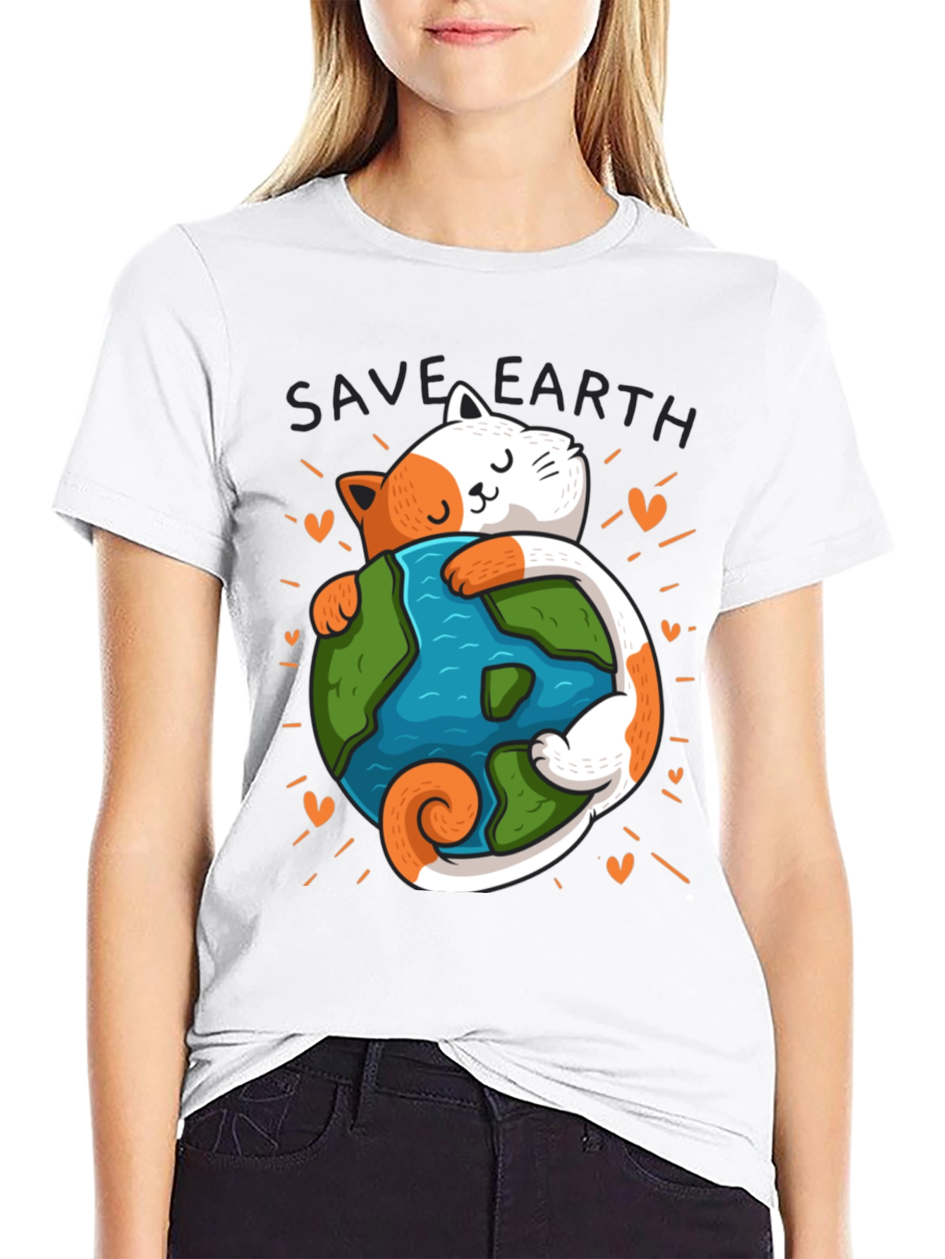 Save Earth Cat T-Shirt
