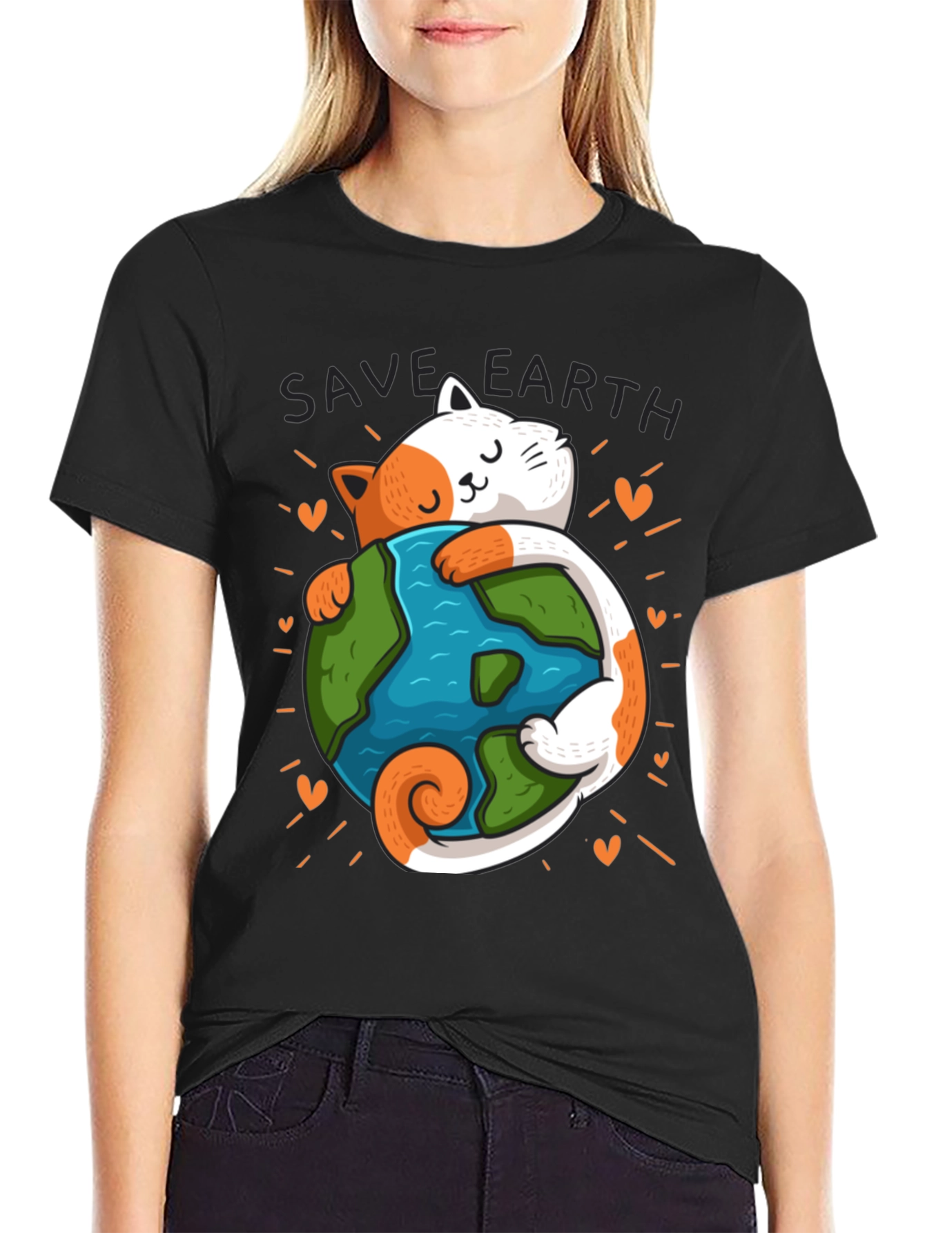 Save Earth Cat T-Shirt