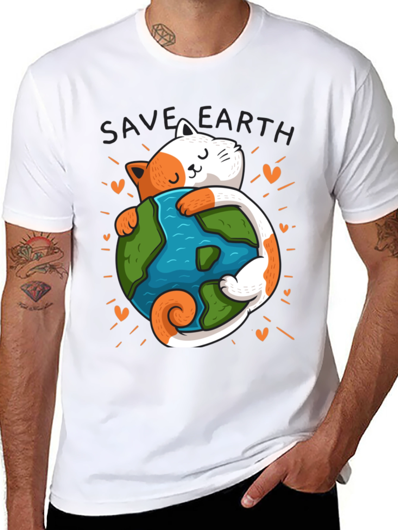 Save Earth Cat T-Shirt
