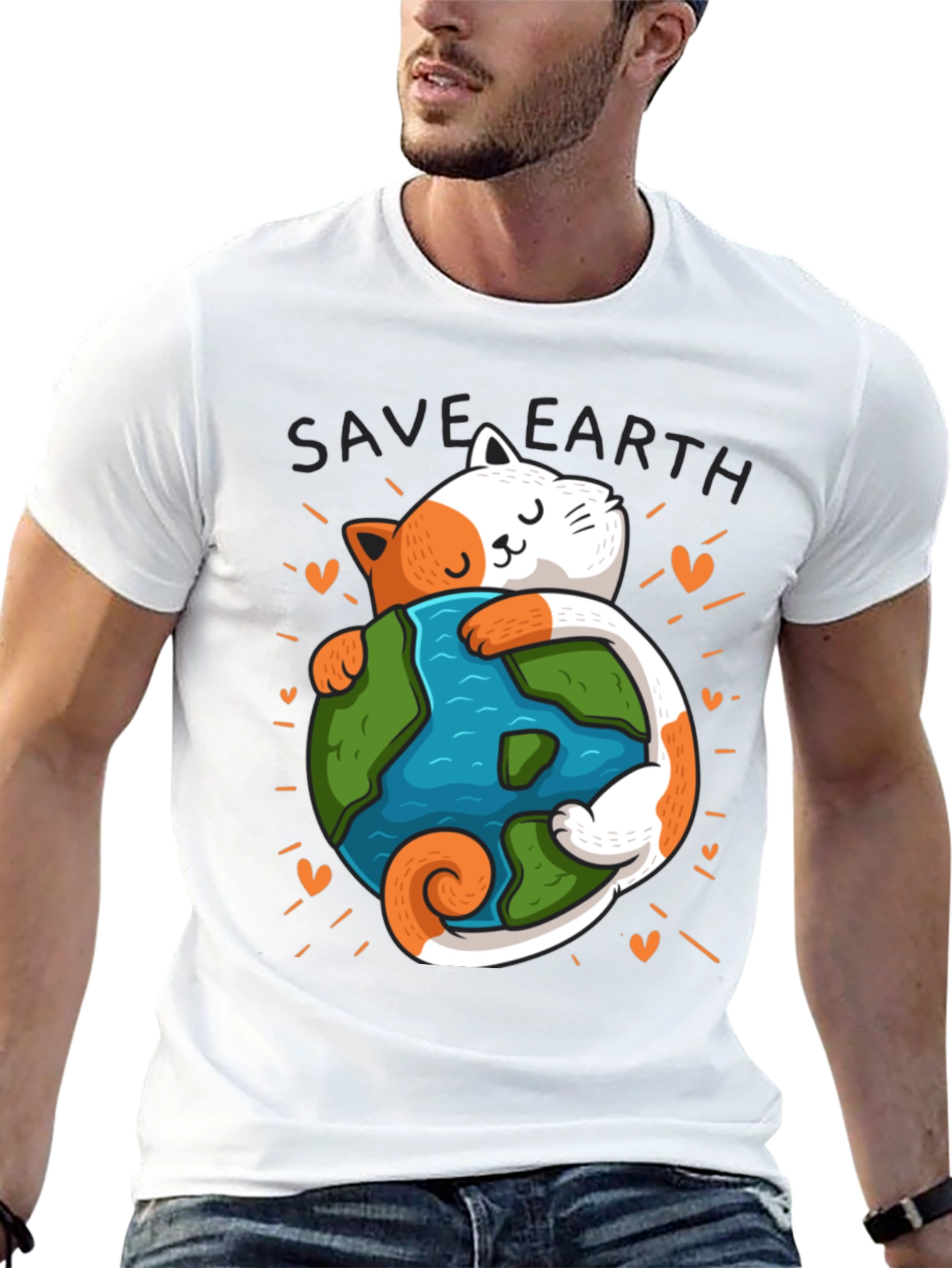 Save Earth Cat T-Shirt