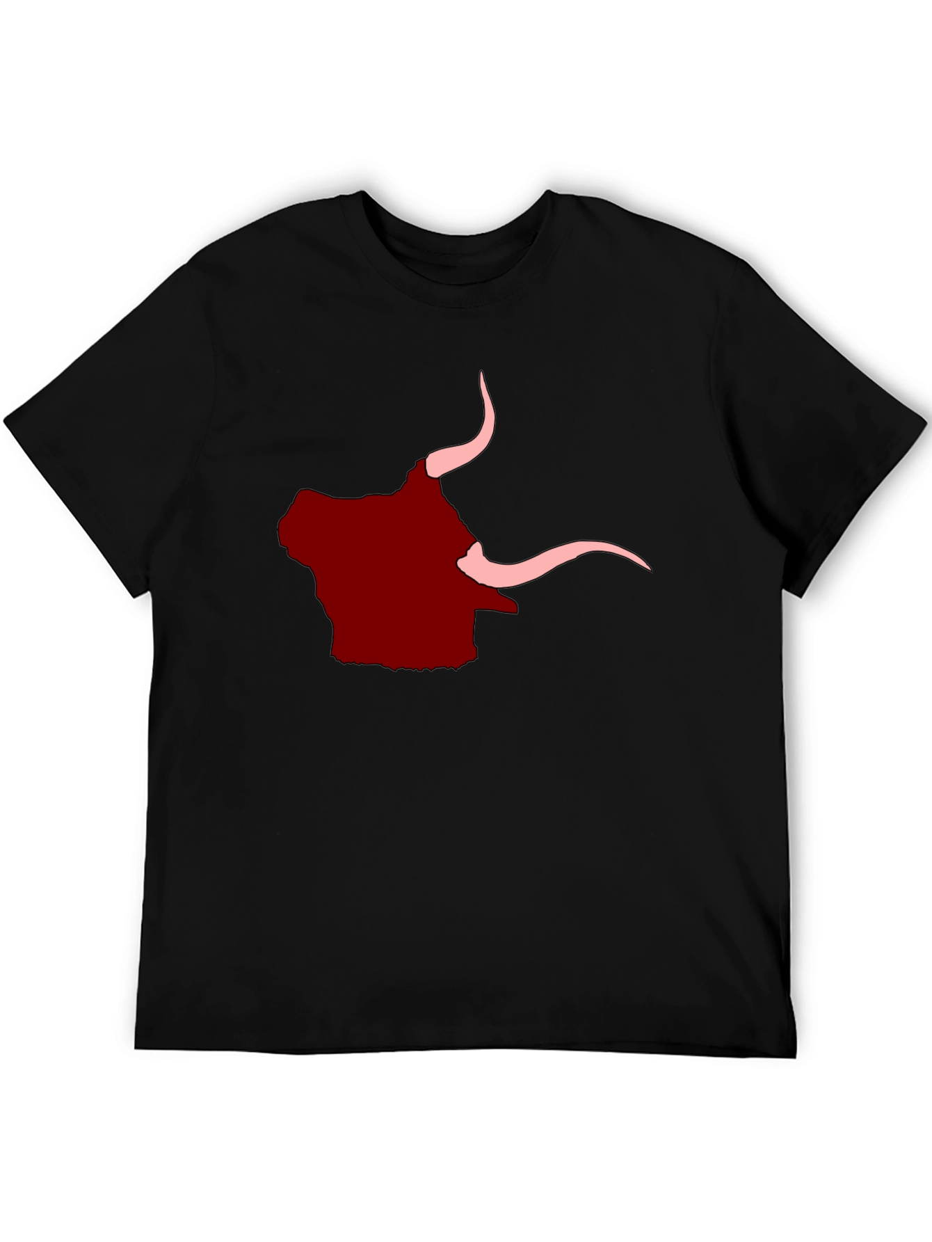 Bull Graphic Tee - Black Cotton Comfort