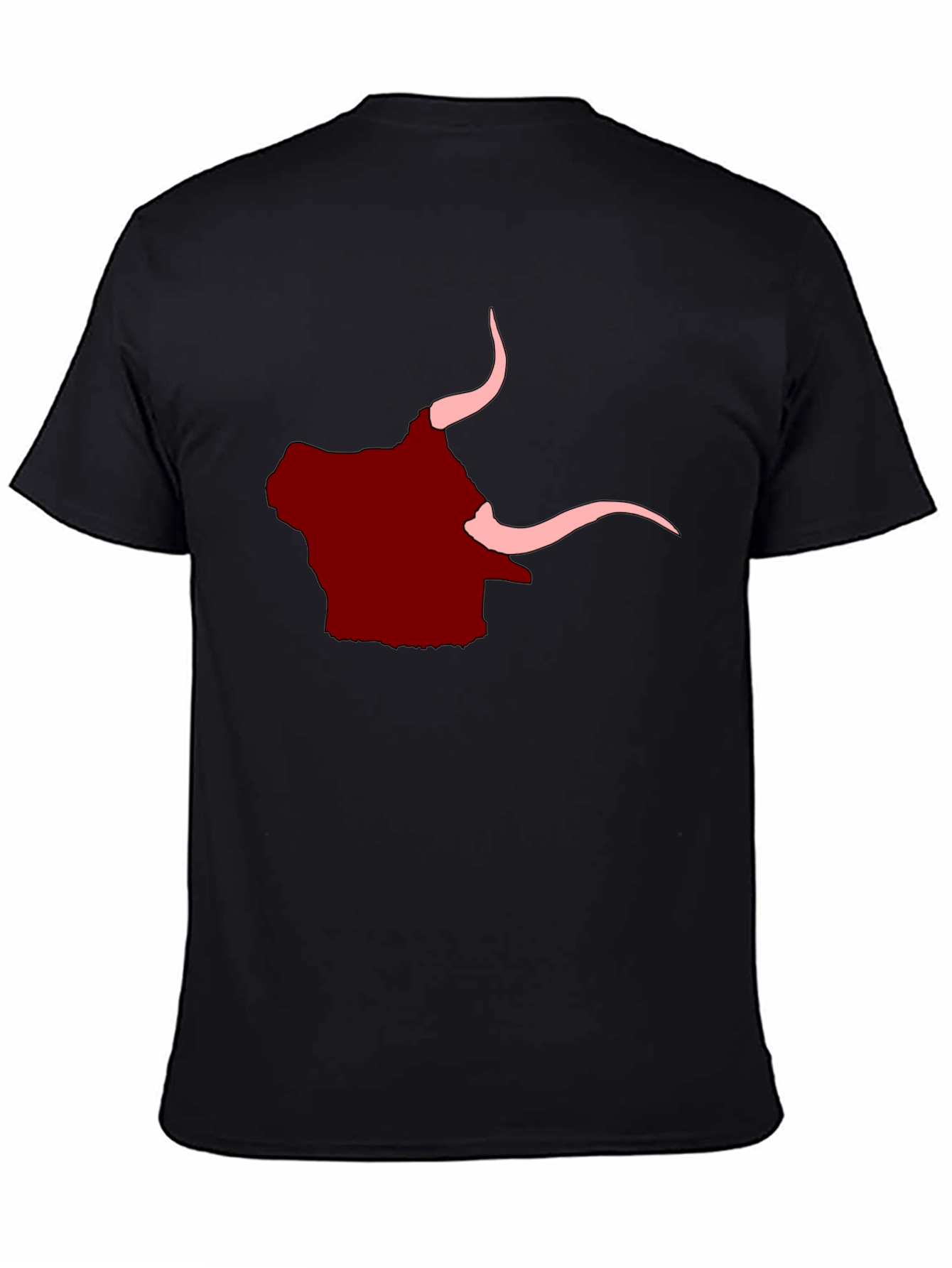 Bull Graphic Tee - Black Cotton Comfort