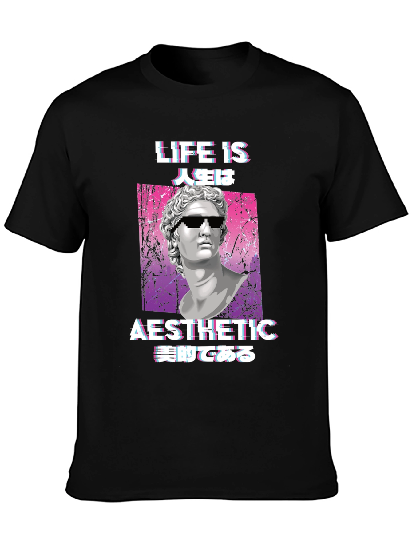 Aesthetic Life Statue Graphic Tee