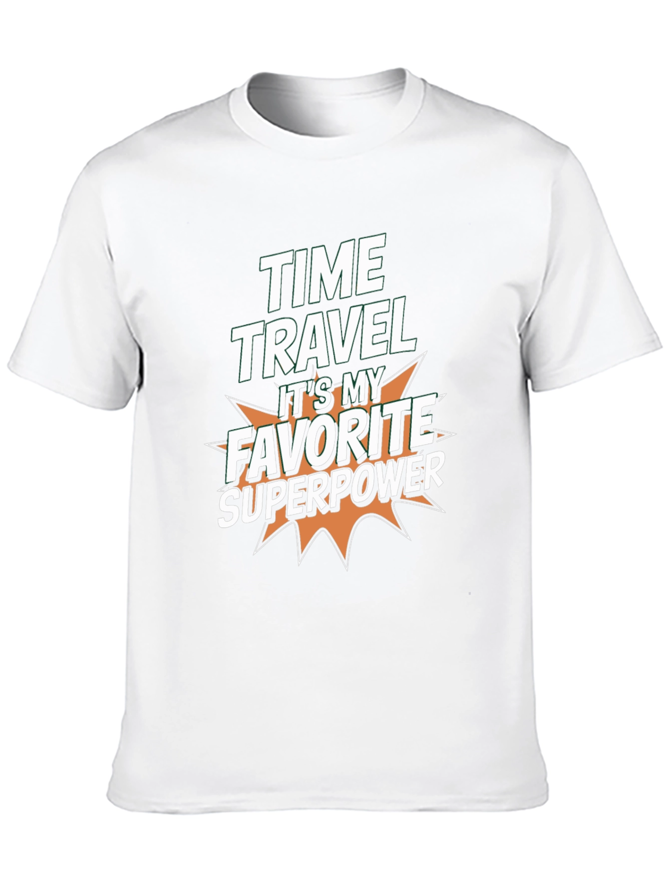 Time Travel Superpower Graphic Tee - Black T-Shirt