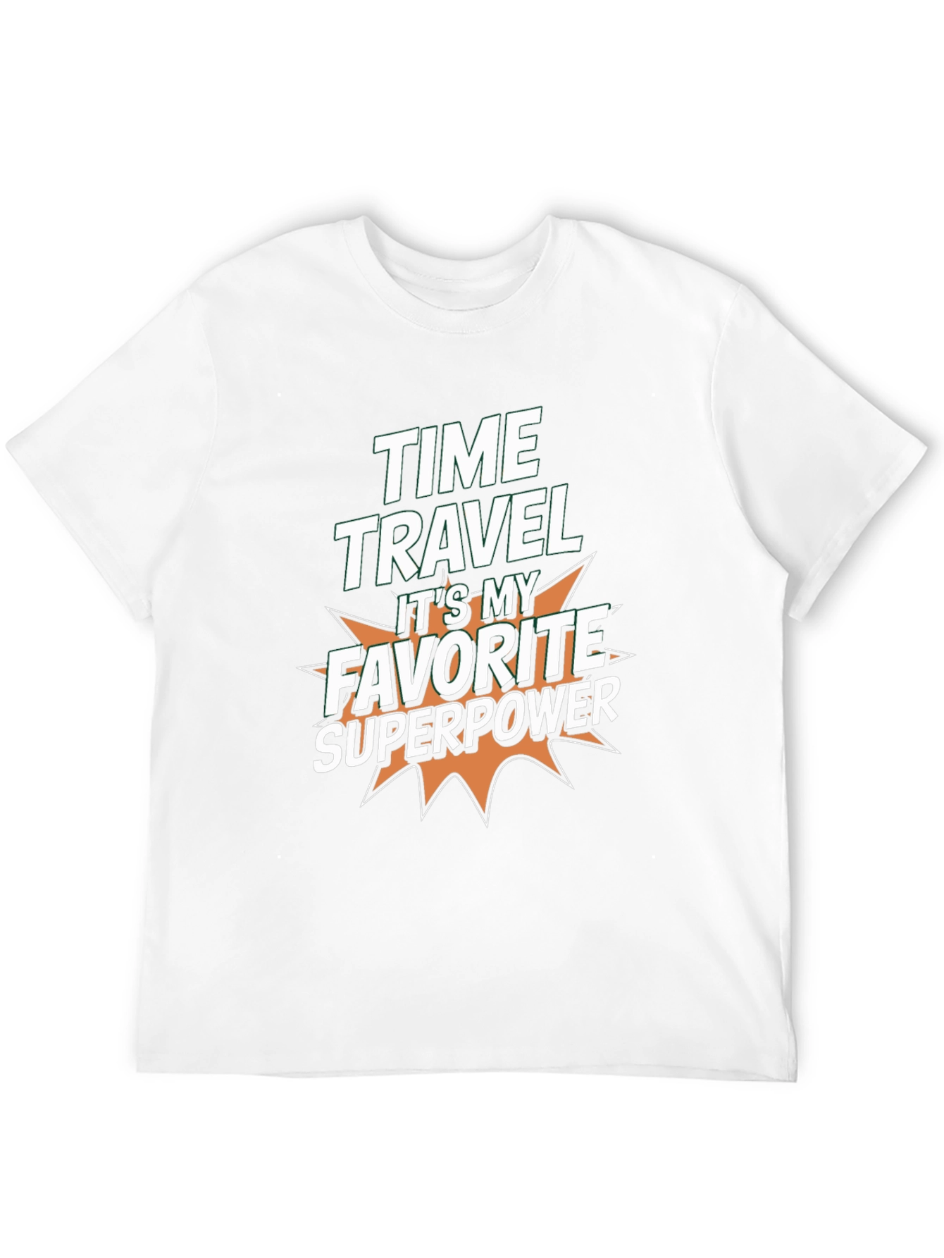Time Travel Superpower Graphic Tee - Black T-Shirt
