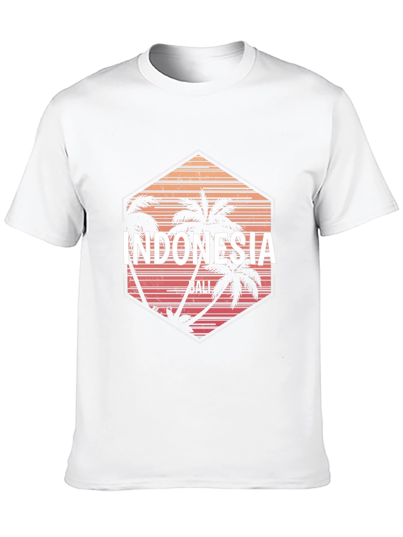 Indonesia Bali T-Shirt - Tropical Palm Tree Graphic Tee