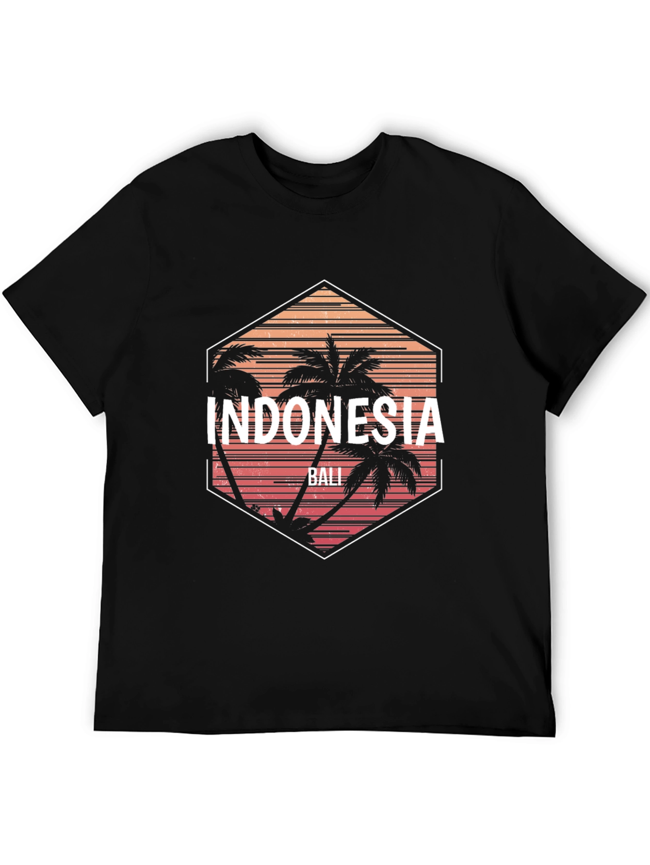 Indonesia Bali T-Shirt - Tropical Palm Tree Graphic Tee