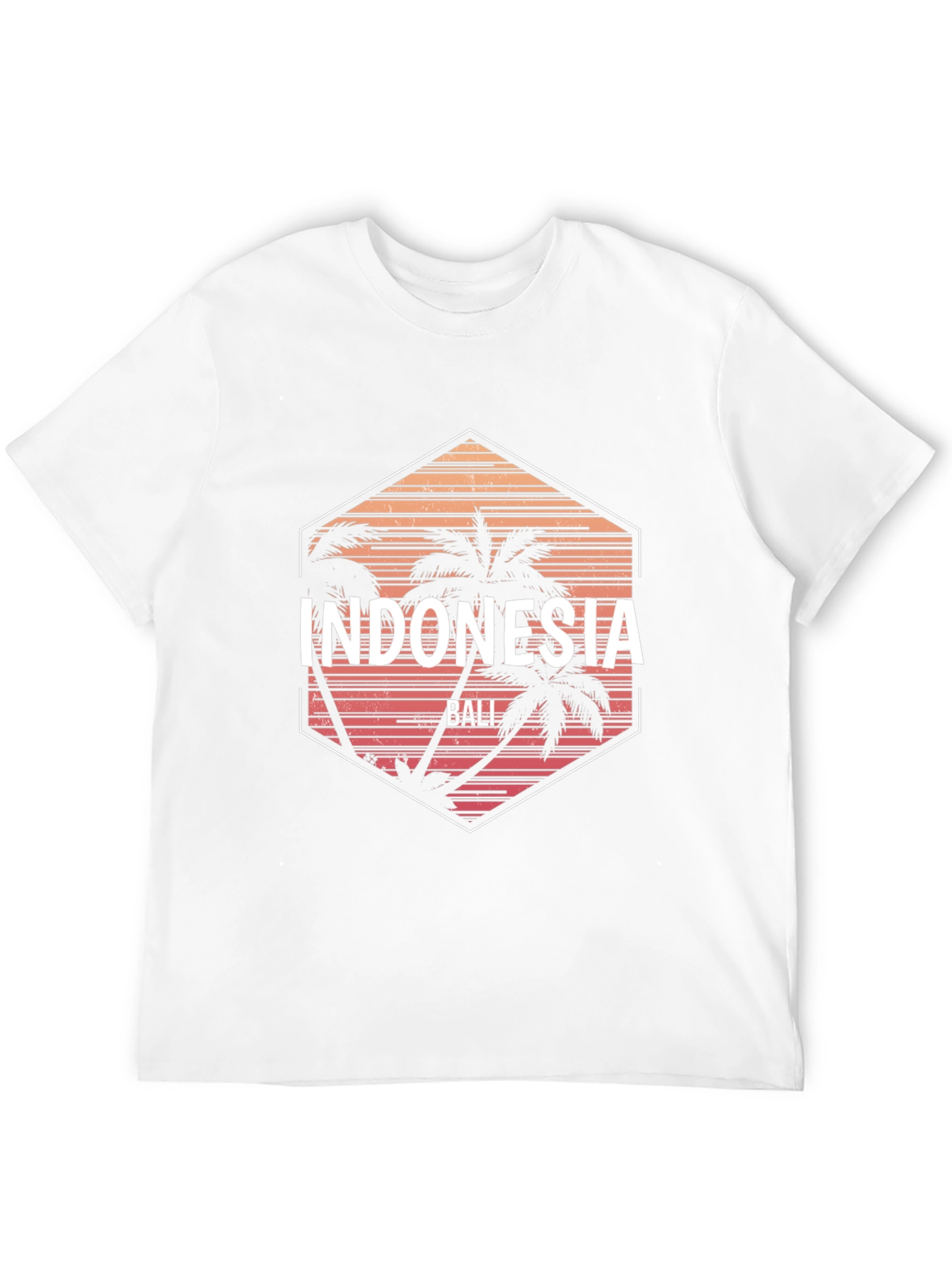 Indonesia Bali T-Shirt - Tropical Palm Tree Graphic Tee