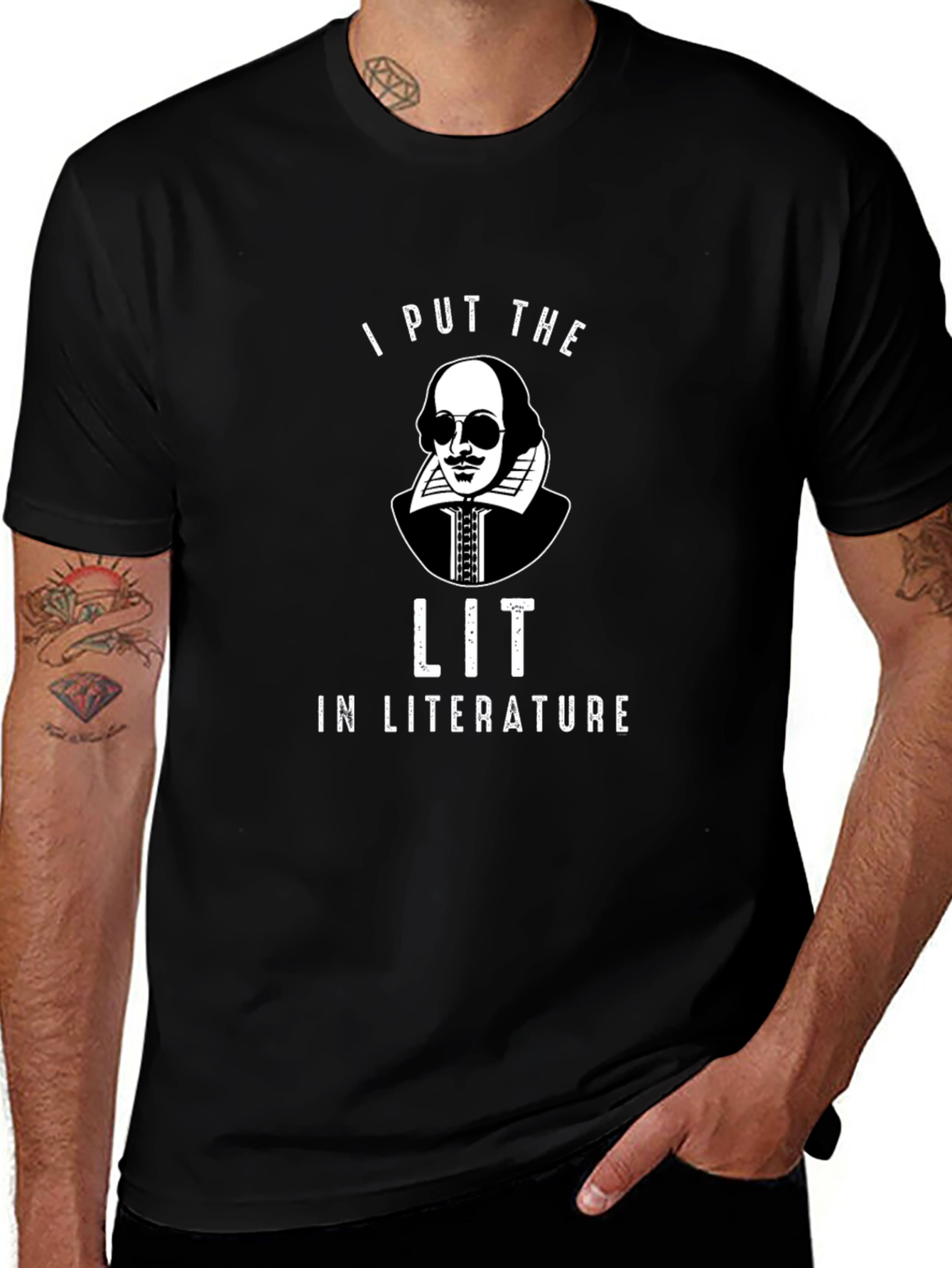 I Put the Lit in Literature Graphic T-Shirt
