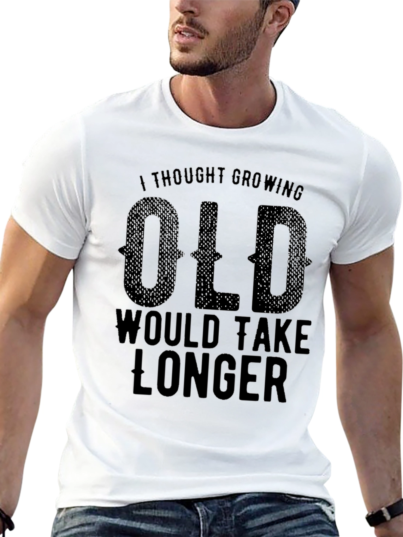 Funny Growing Old Graphic T-Shirt