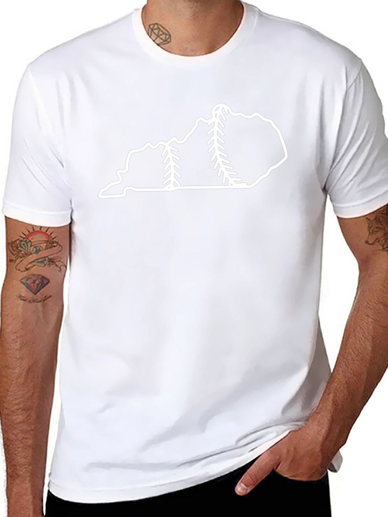 Kentucky Baseball State Outline T-Shirt