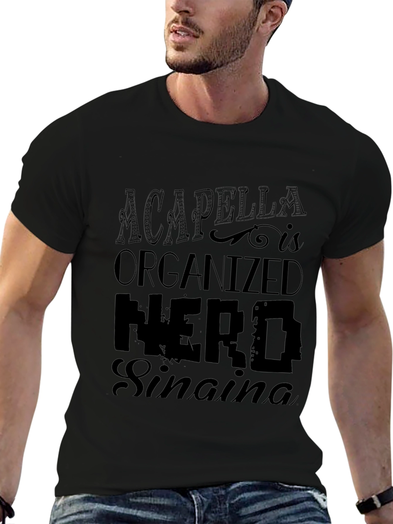 Acapella Organized Nerd Singing T-Shirt