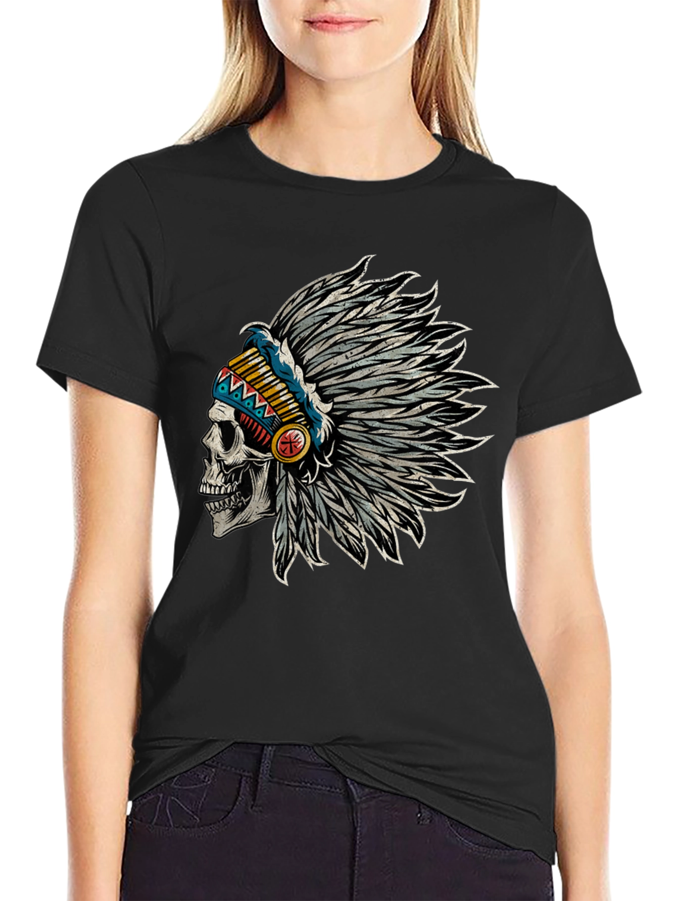 Skull Chief T-Shirt - Edgy Graphic Tee