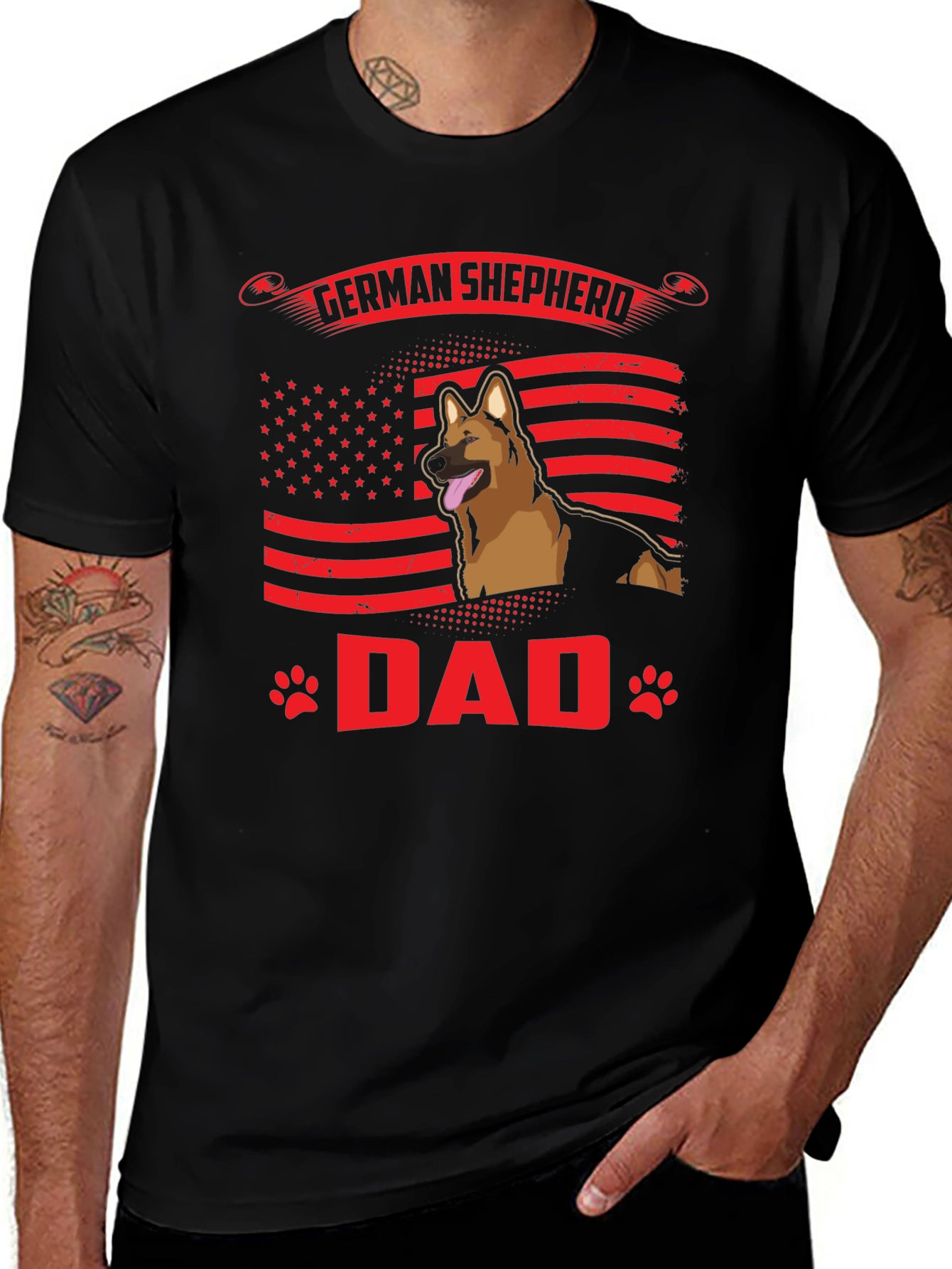 German Shepherd Dad T-Shirt