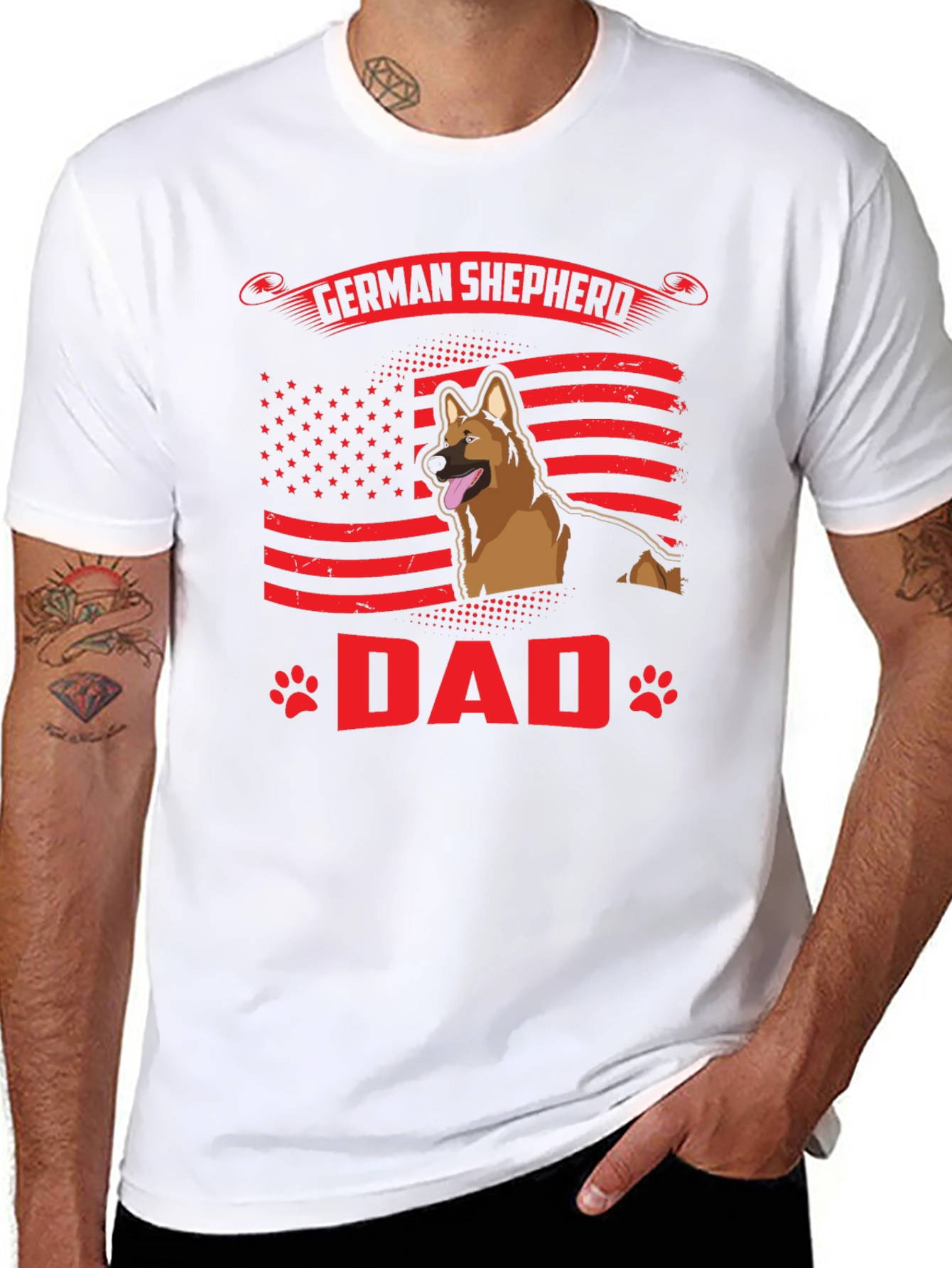 German Shepherd Dad T-Shirt