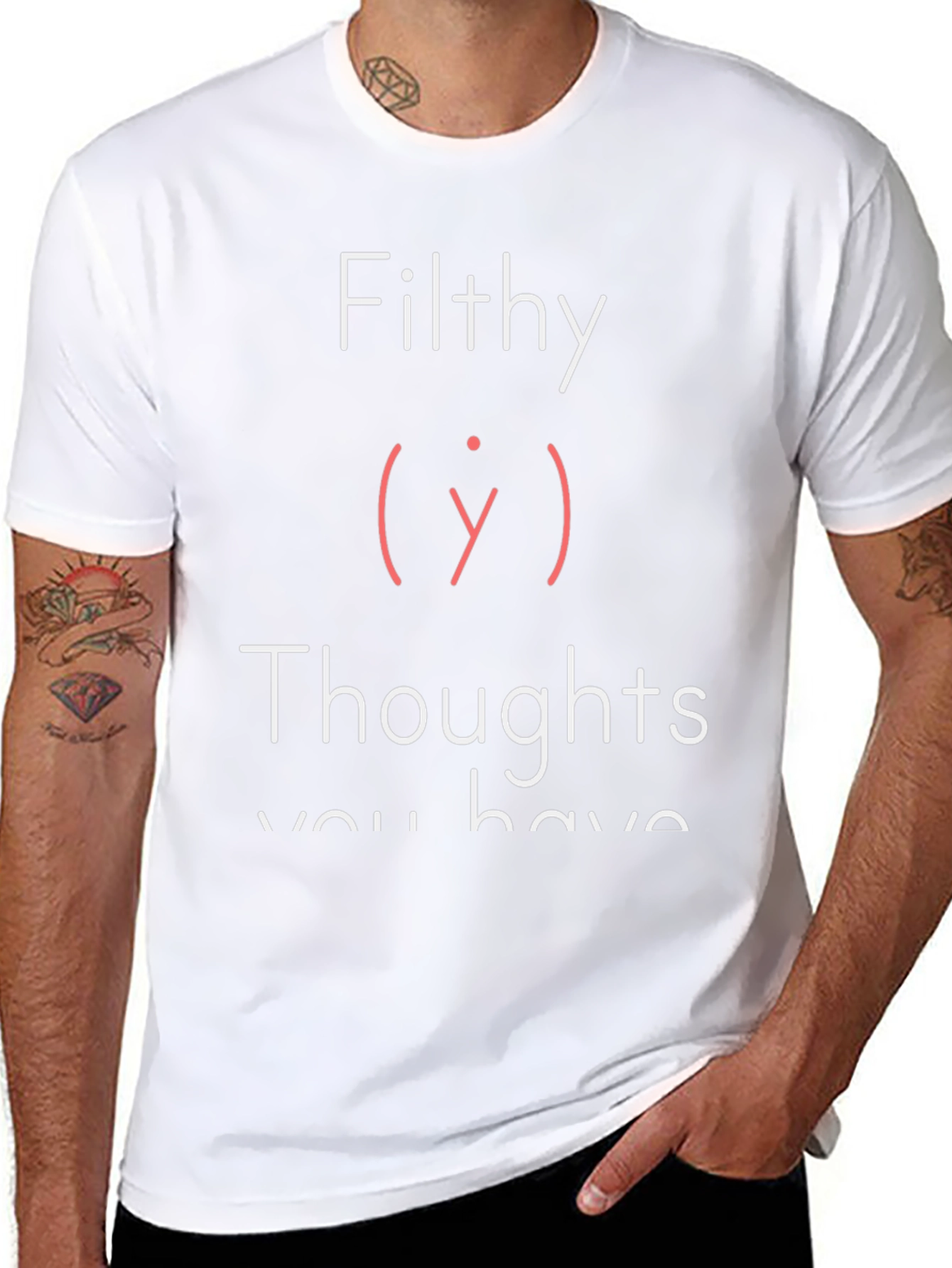 Filthy Thoughts Graphic Tee - Adult Humor T-Shirt