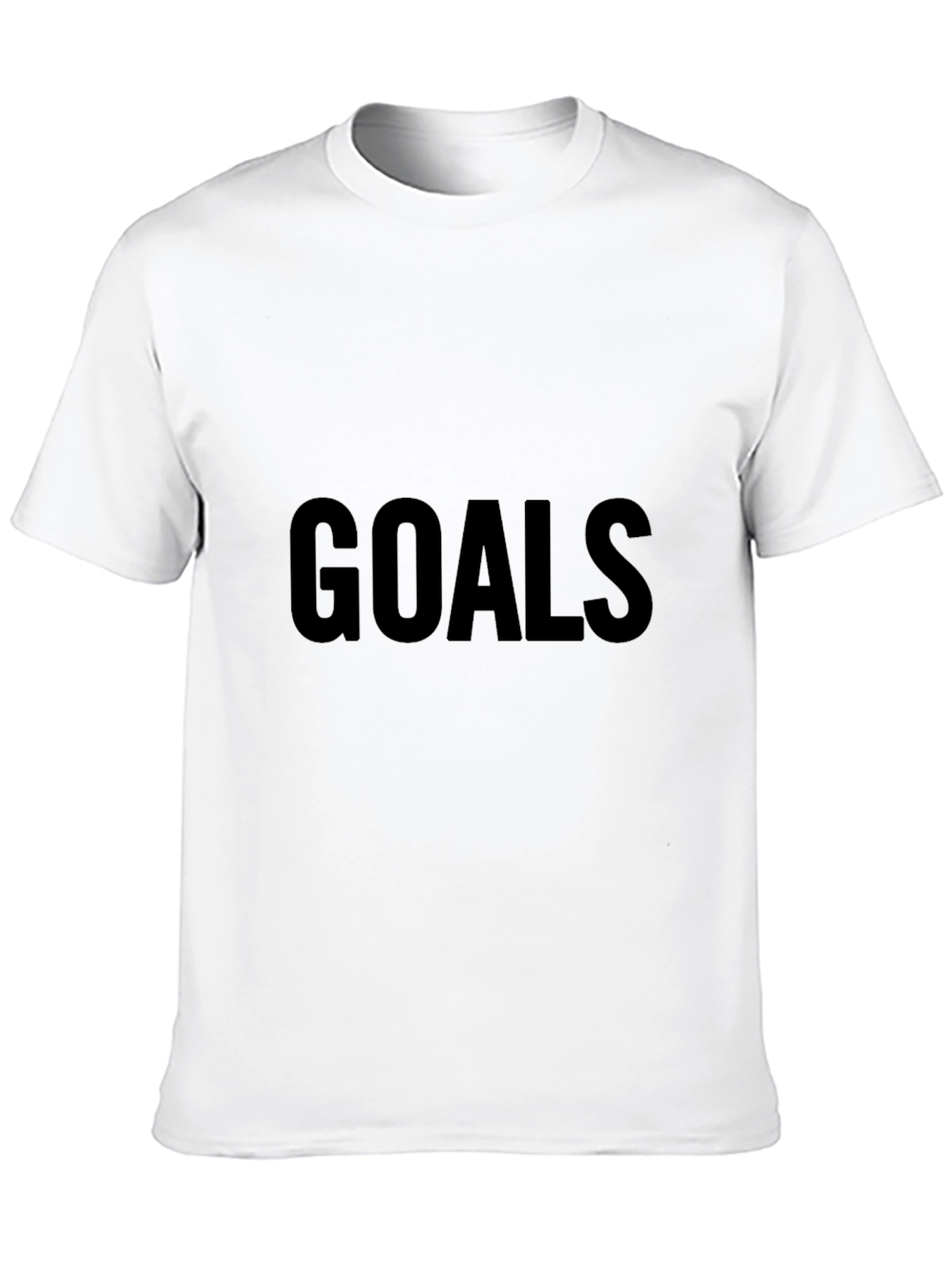 Goals Graphic Black T-Shirt for Casual Wear