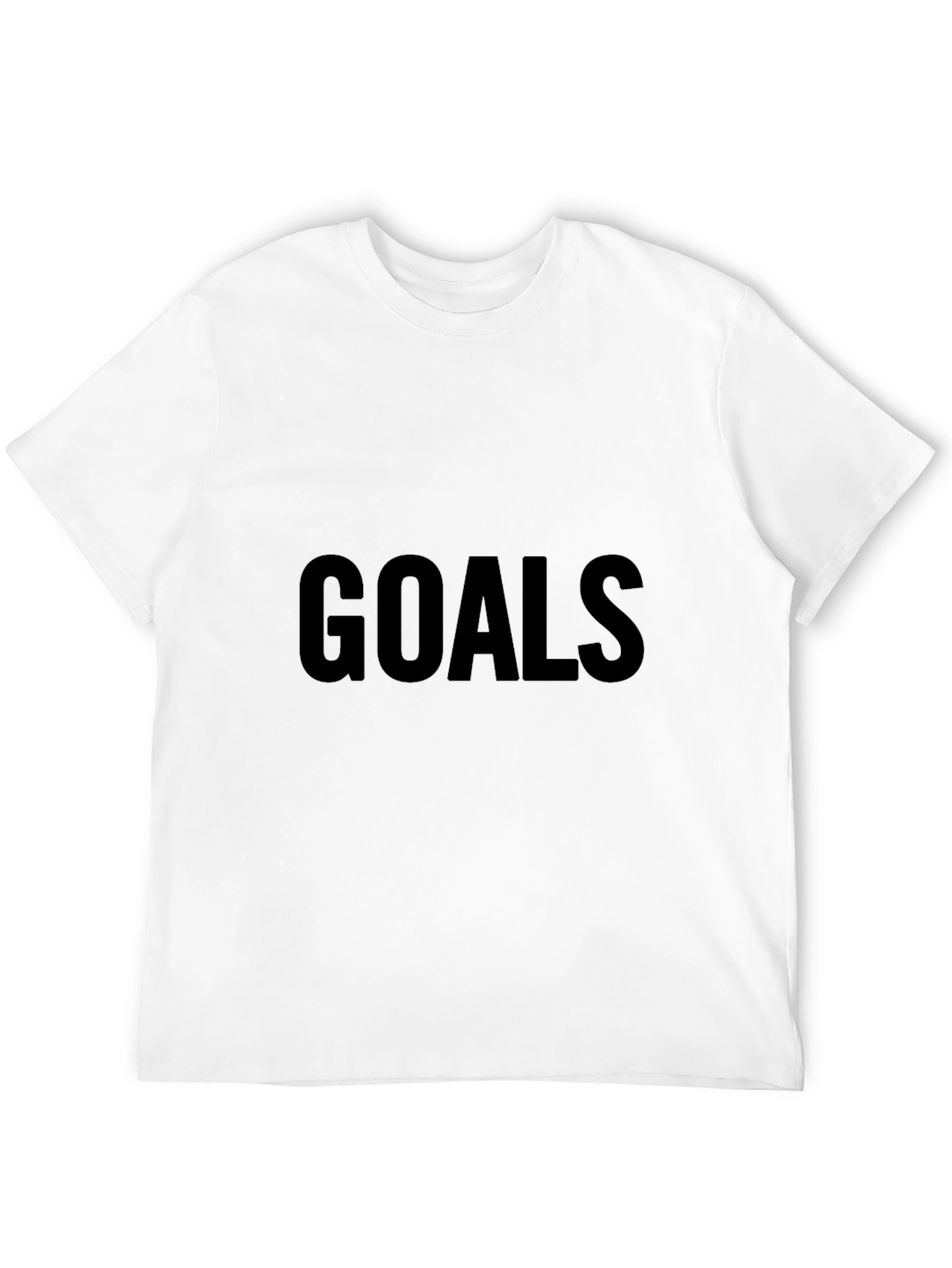 Goals Graphic Black T-Shirt for Casual Wear