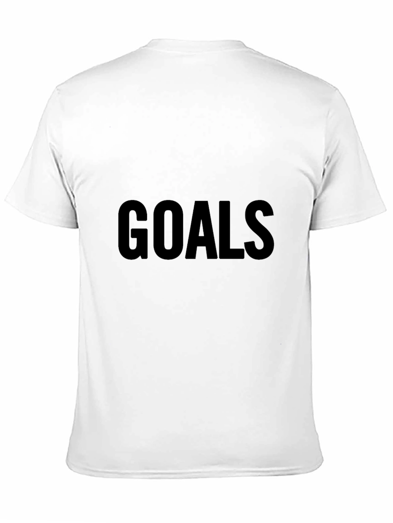 Goals Graphic Black T-Shirt for Casual Wear