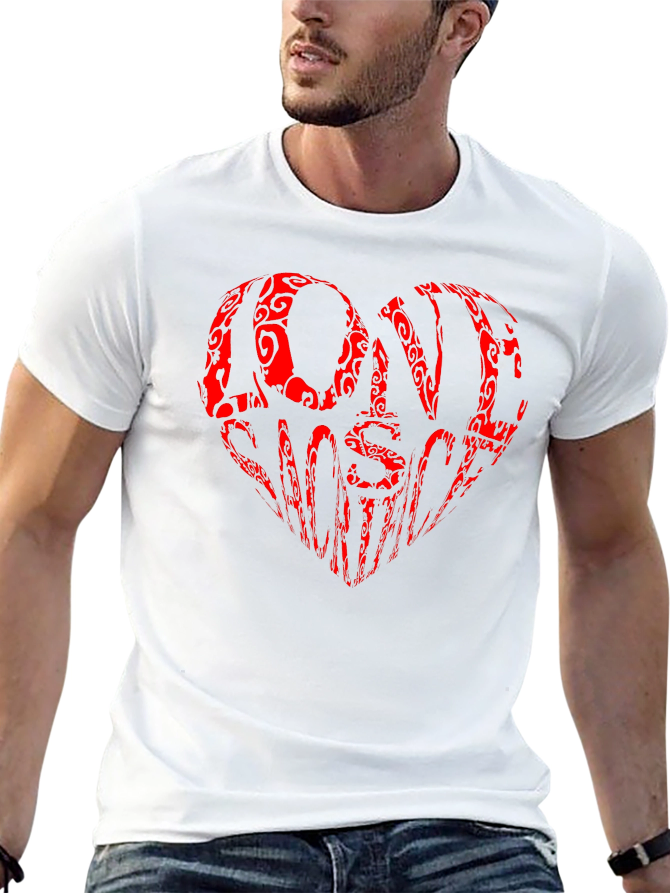 Love Wins Heart Graphic Tee - Black Cotton Shirt