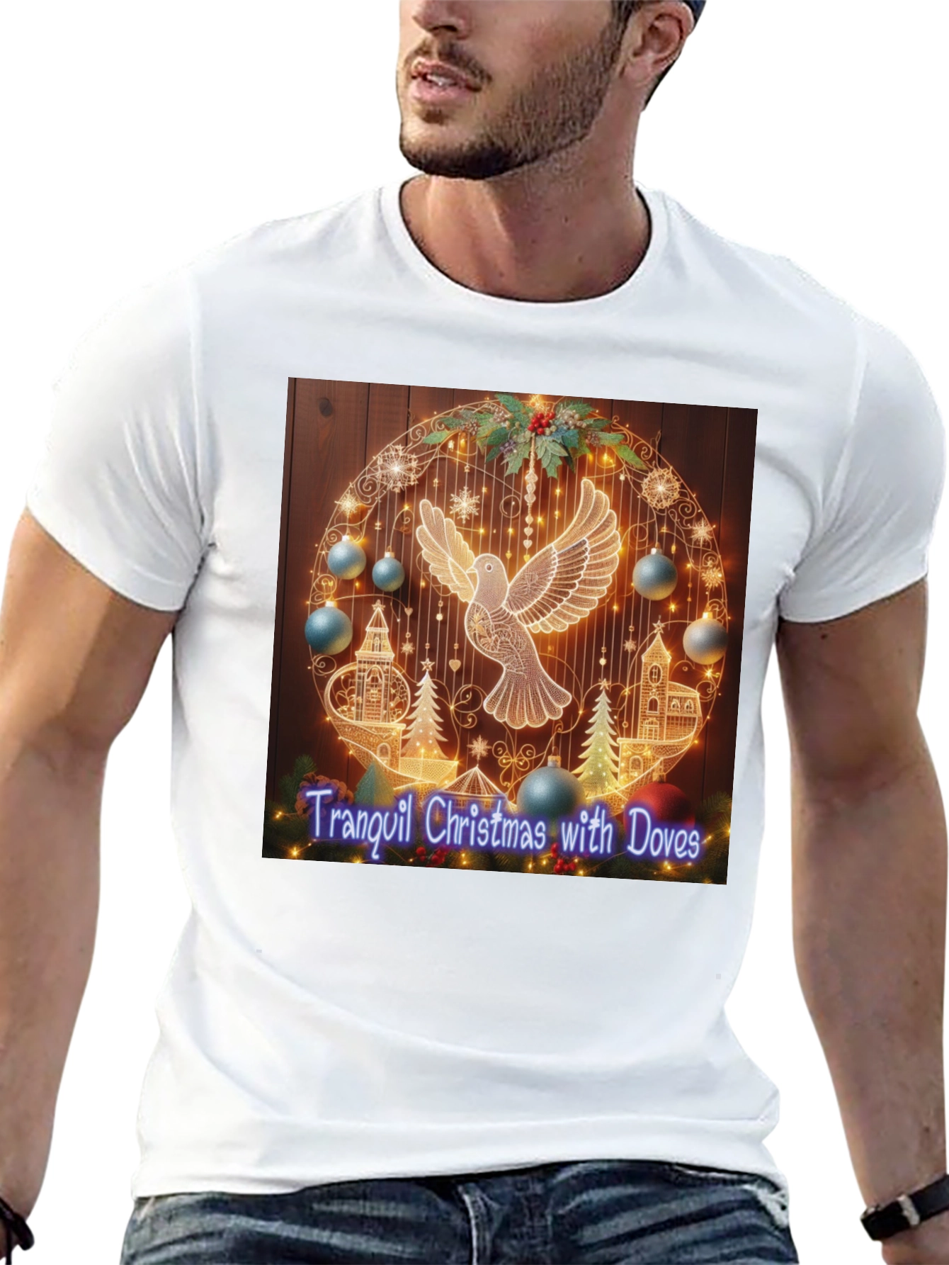 Tranquil Christmas Dove T-Shirt