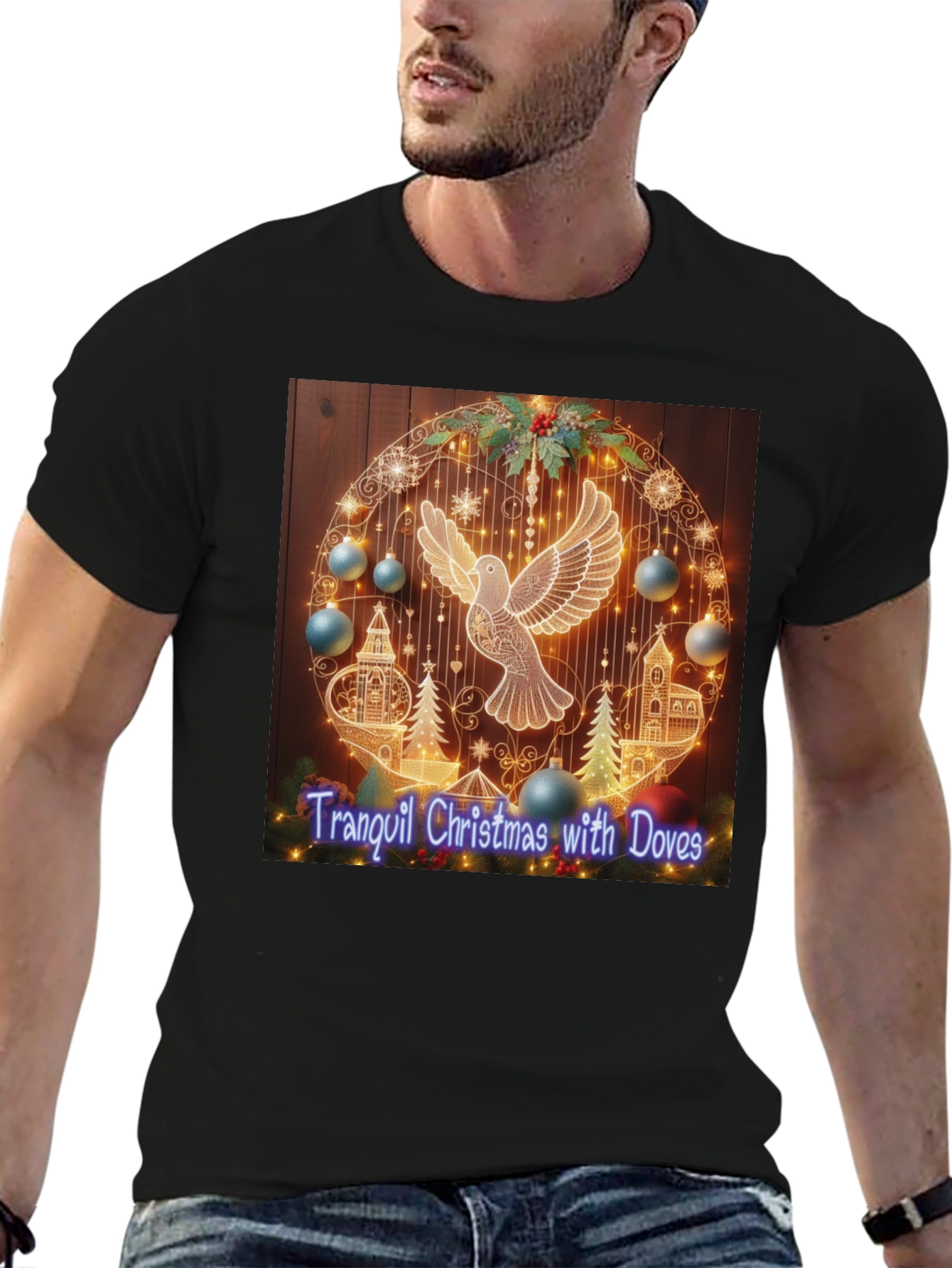 Tranquil Christmas Dove T-Shirt