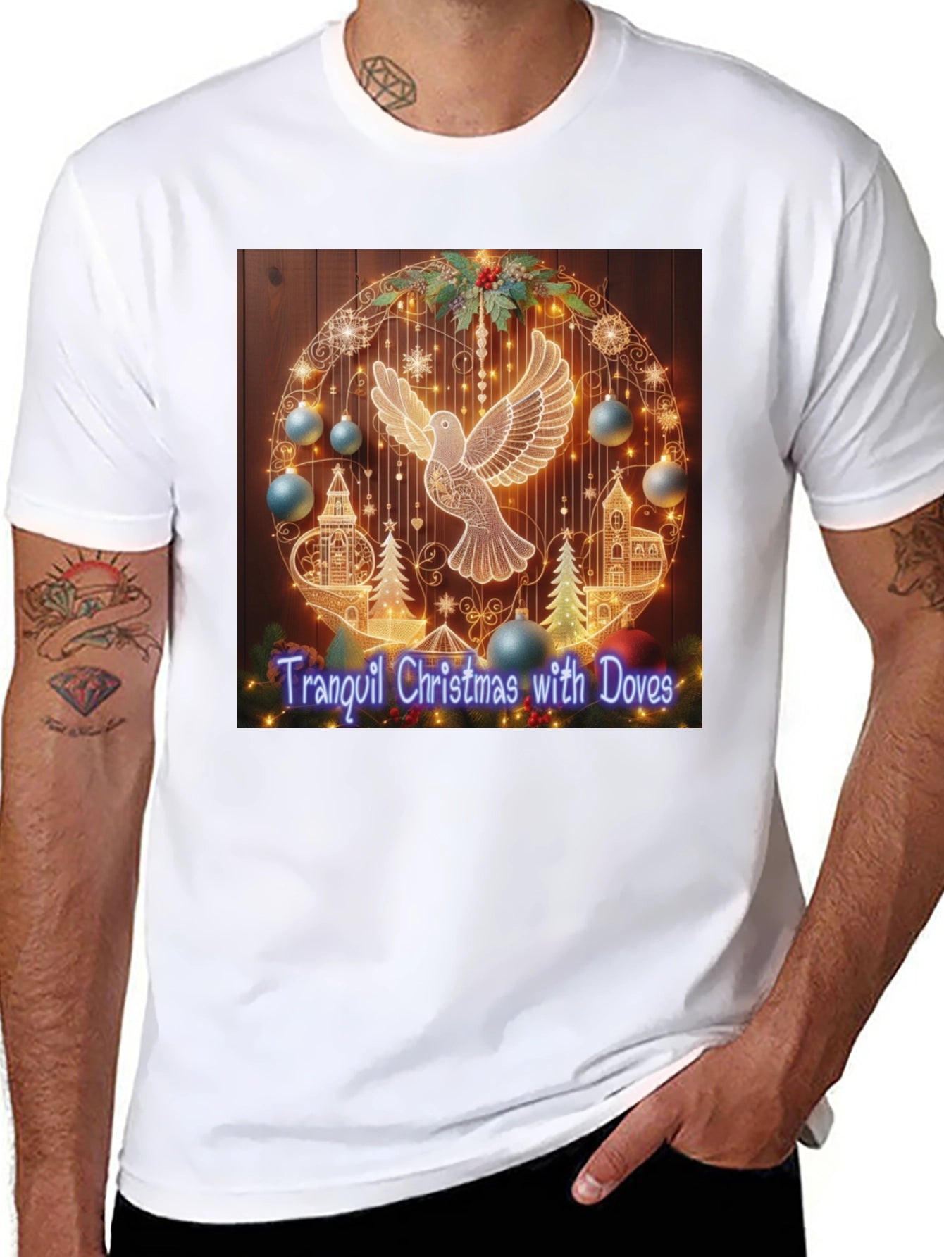 Tranquil Christmas Dove T-Shirt