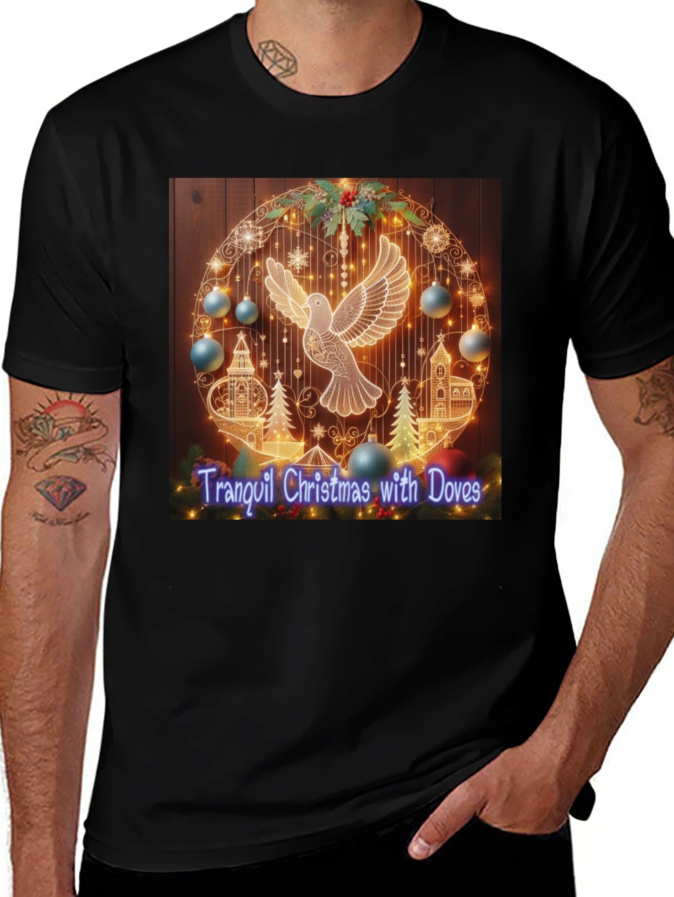 Tranquil Christmas Dove T-Shirt