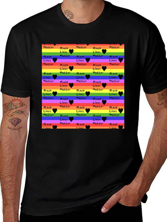 Rainbow Black Lives Matter T-Shirt