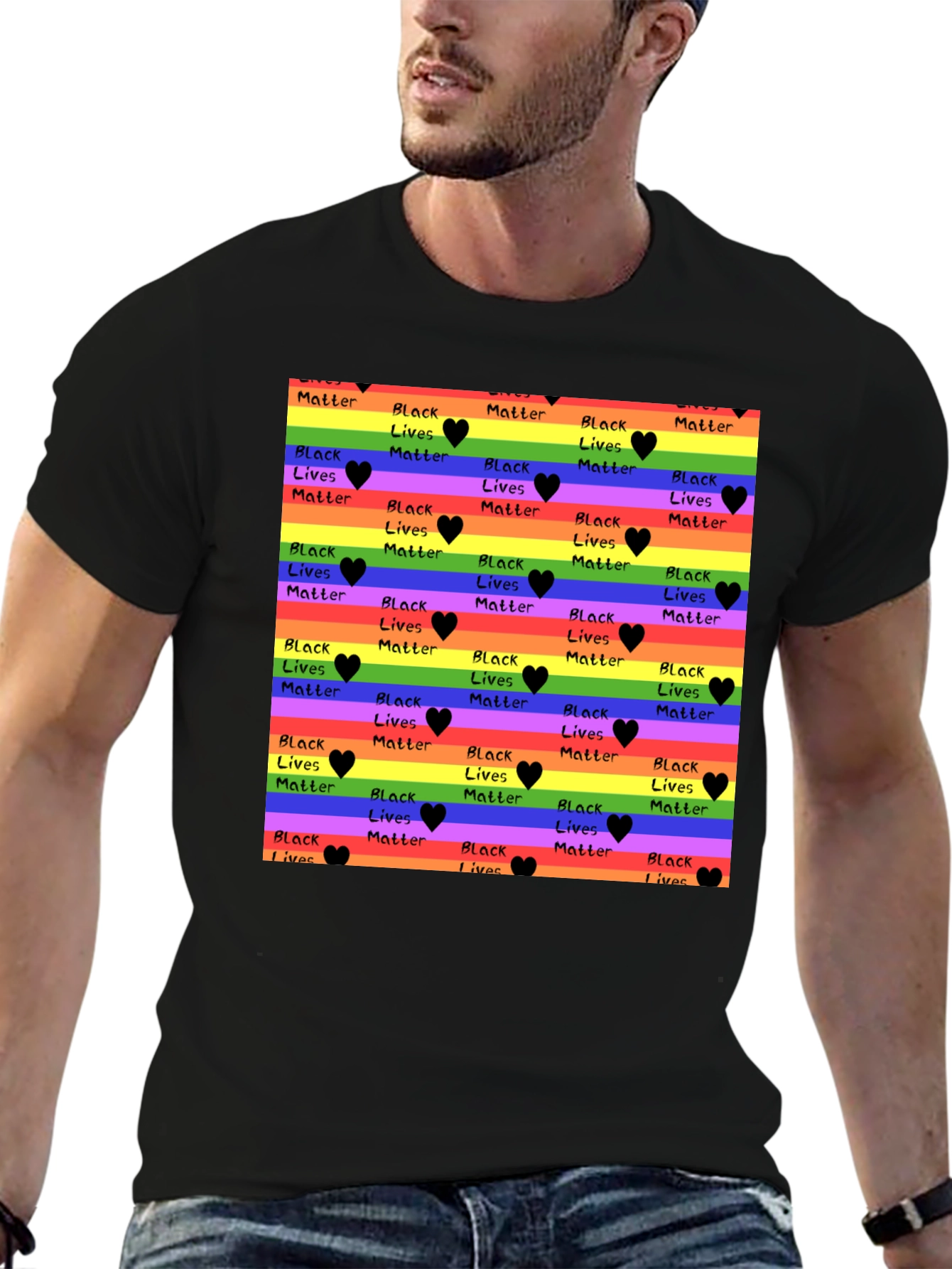 Rainbow Black Lives Matter T-Shirt