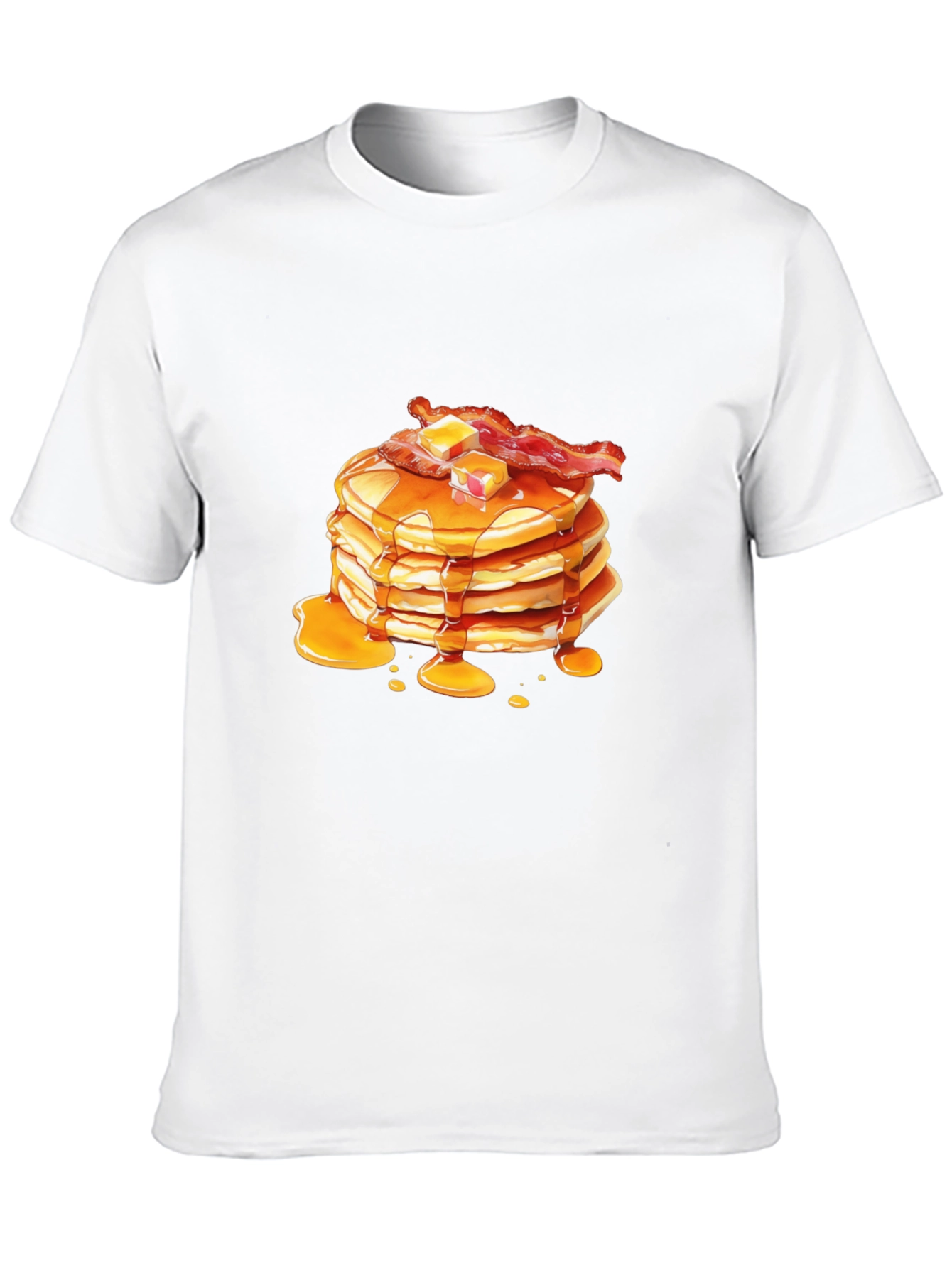 Pancakes & Bacon Graphic Tee - Breakfast Lovers T-Shirt