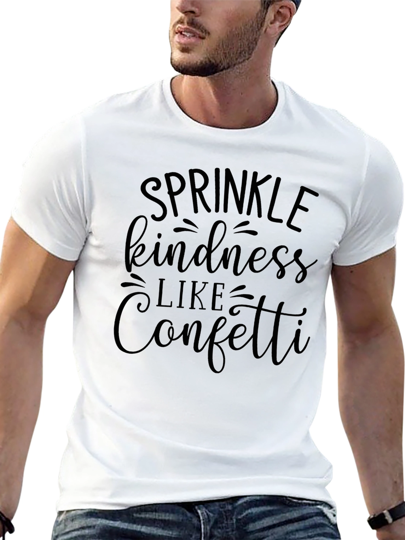 Kindness Confetti Graphic Tee - Soft Cotton Blend