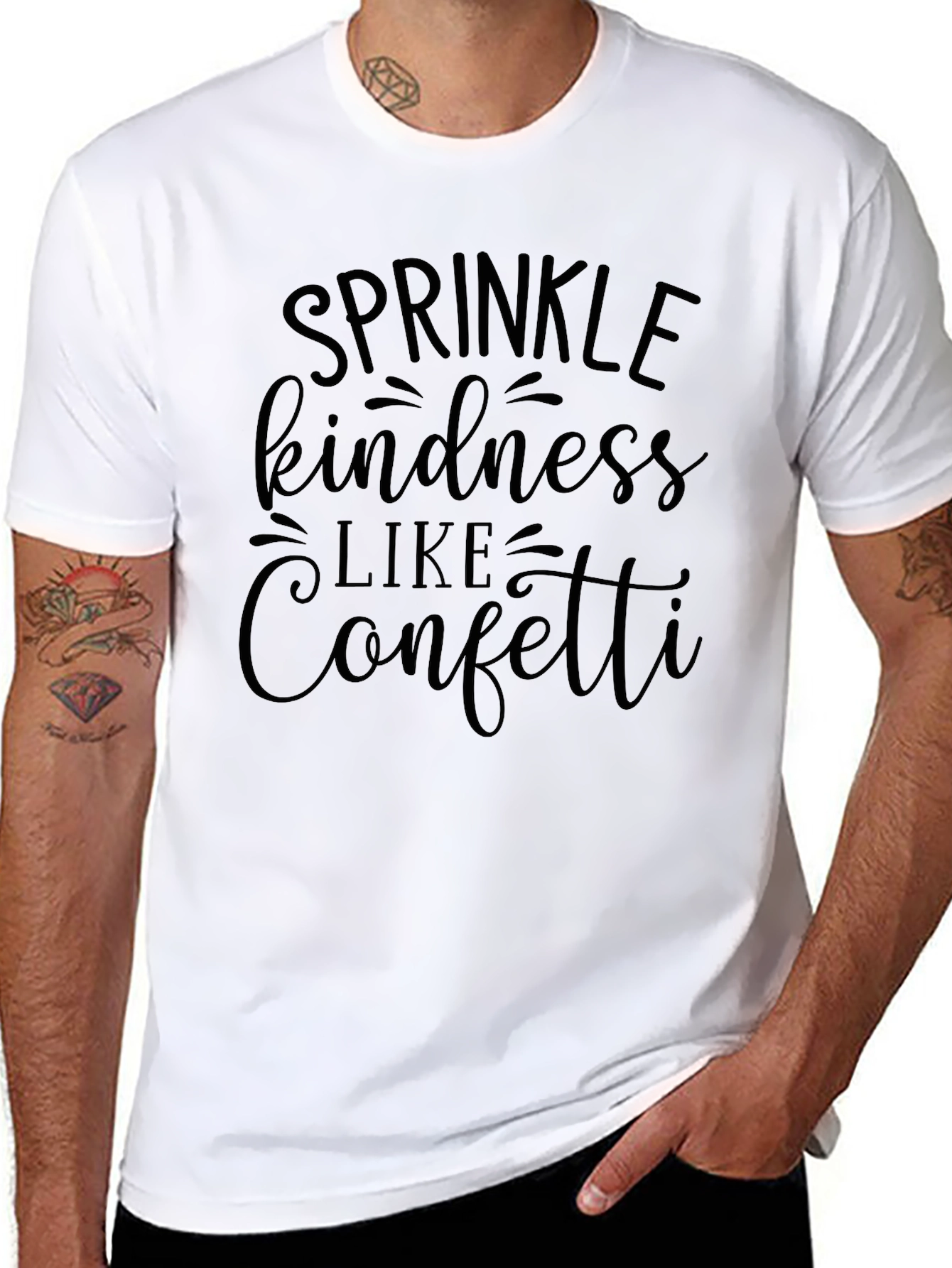 Kindness Confetti Graphic Tee - Soft Cotton Blend
