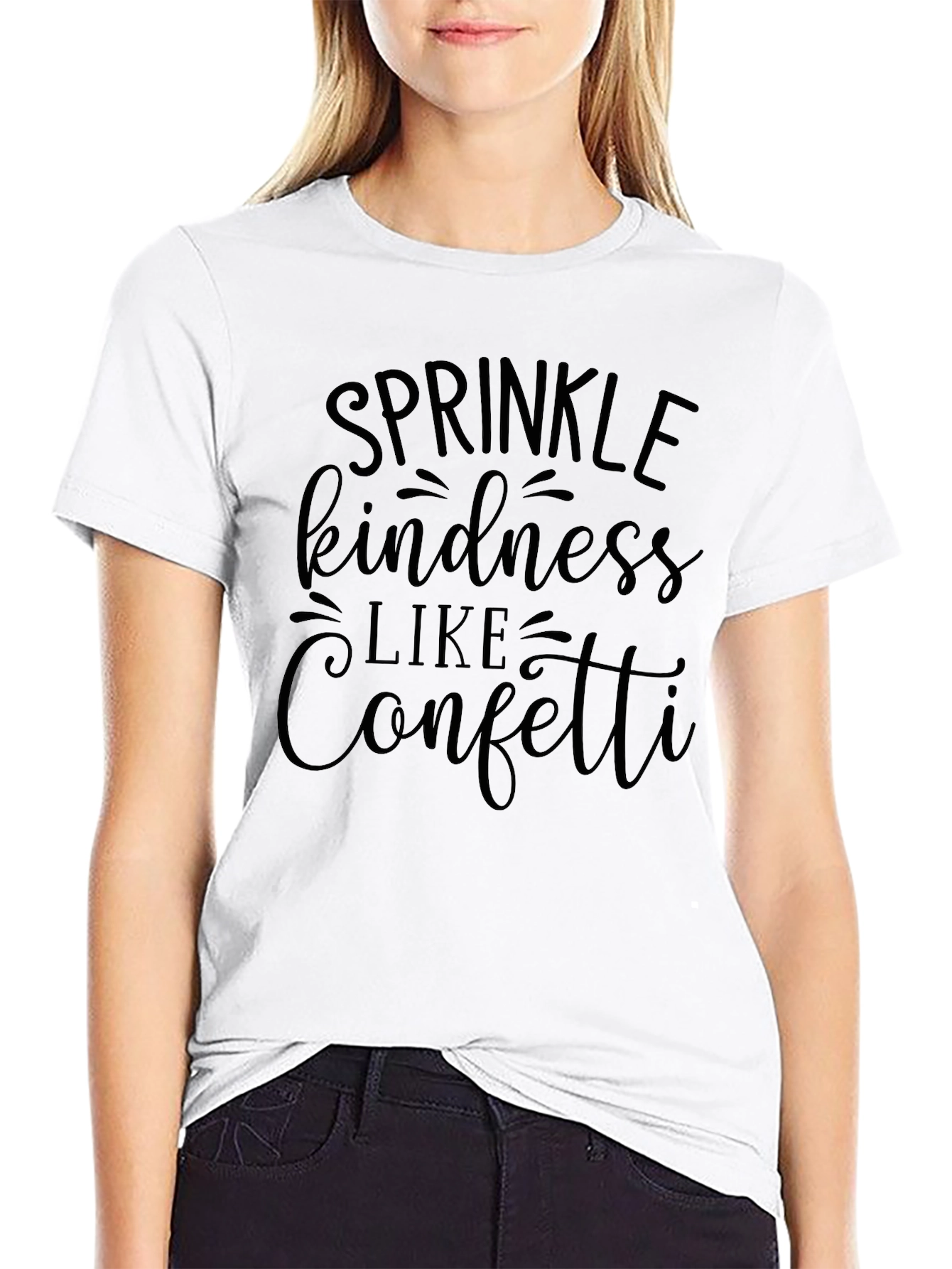 Kindness Confetti Graphic Tee - Soft Cotton Blend
