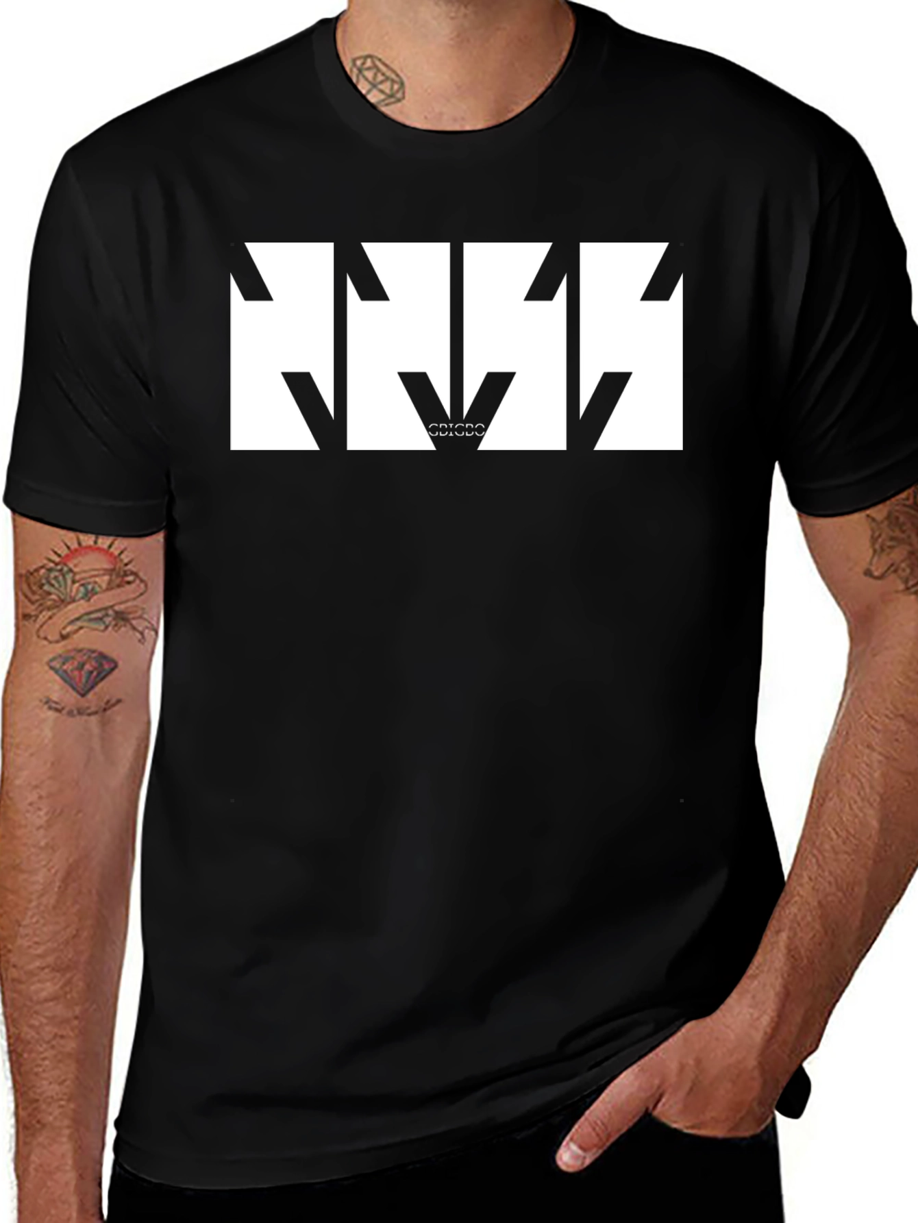 Black KISS Band Logo Graphic Tee