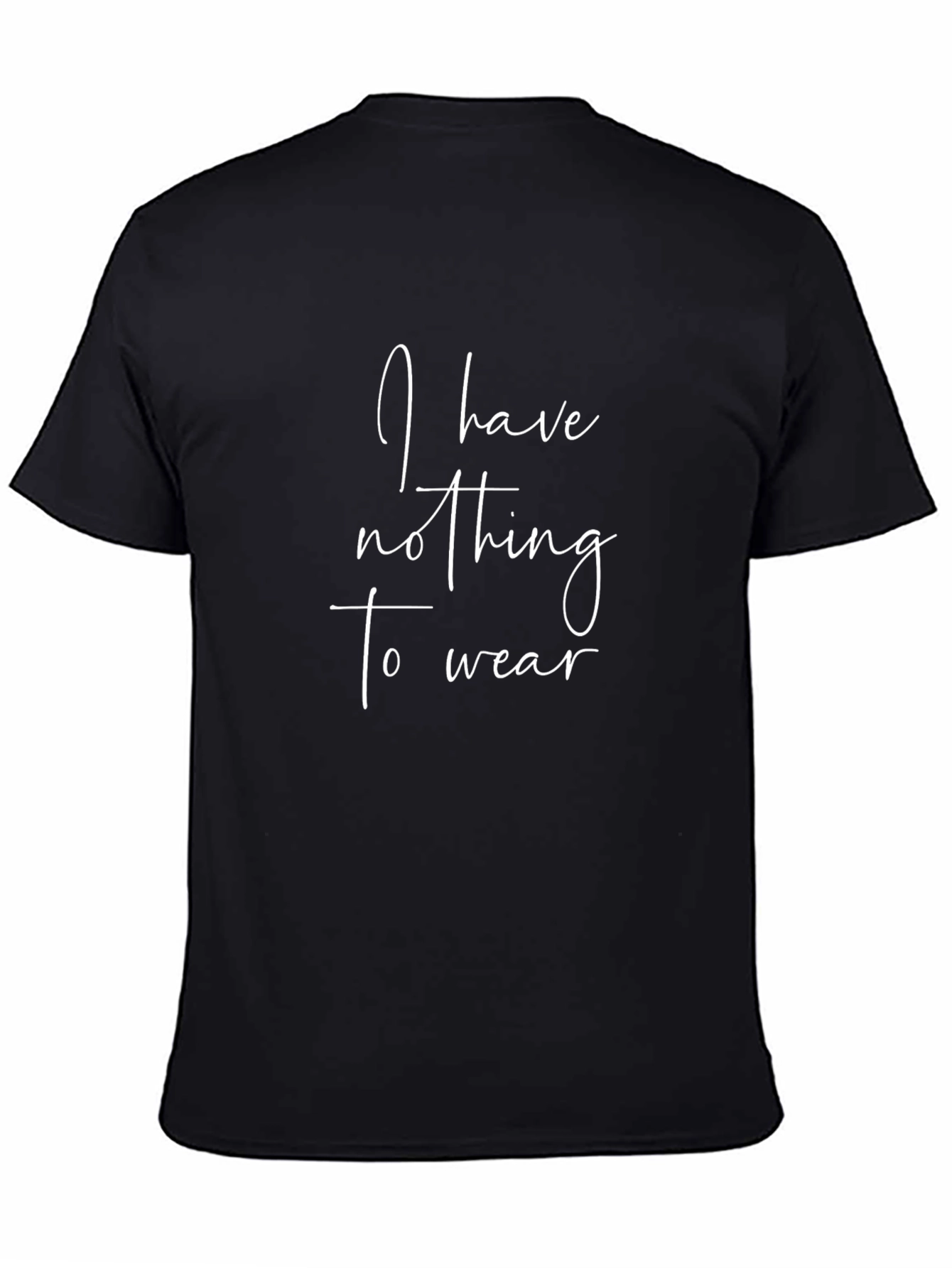 Nothing to Wear Graphic Tee -  Black Casual Shirt